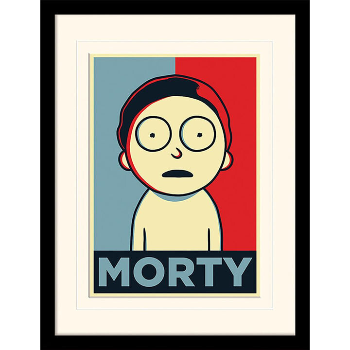 Rick And Morty - "Morty Campaign" Framed Print 30x40cm