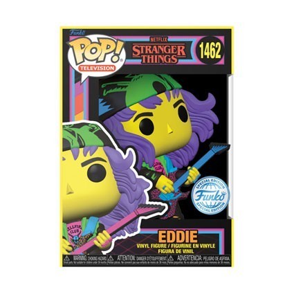 Funko Pop! Television: Stranger Things - Eddie (with Guitar) (Blacklight) - Special Edition