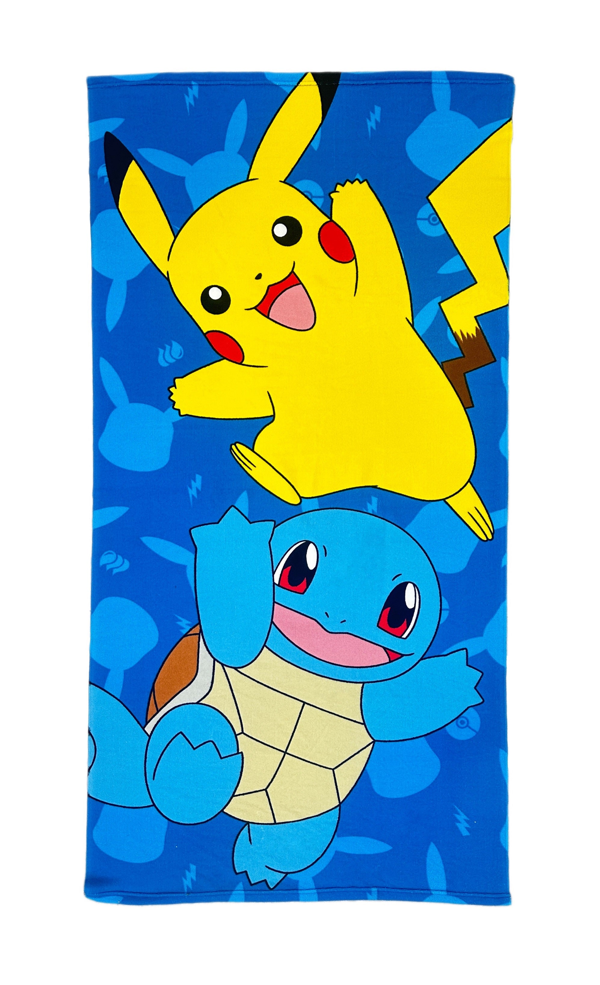 Pokémon - Pikachu en Squirtle Microvezel Strandlaken (140x70cm)