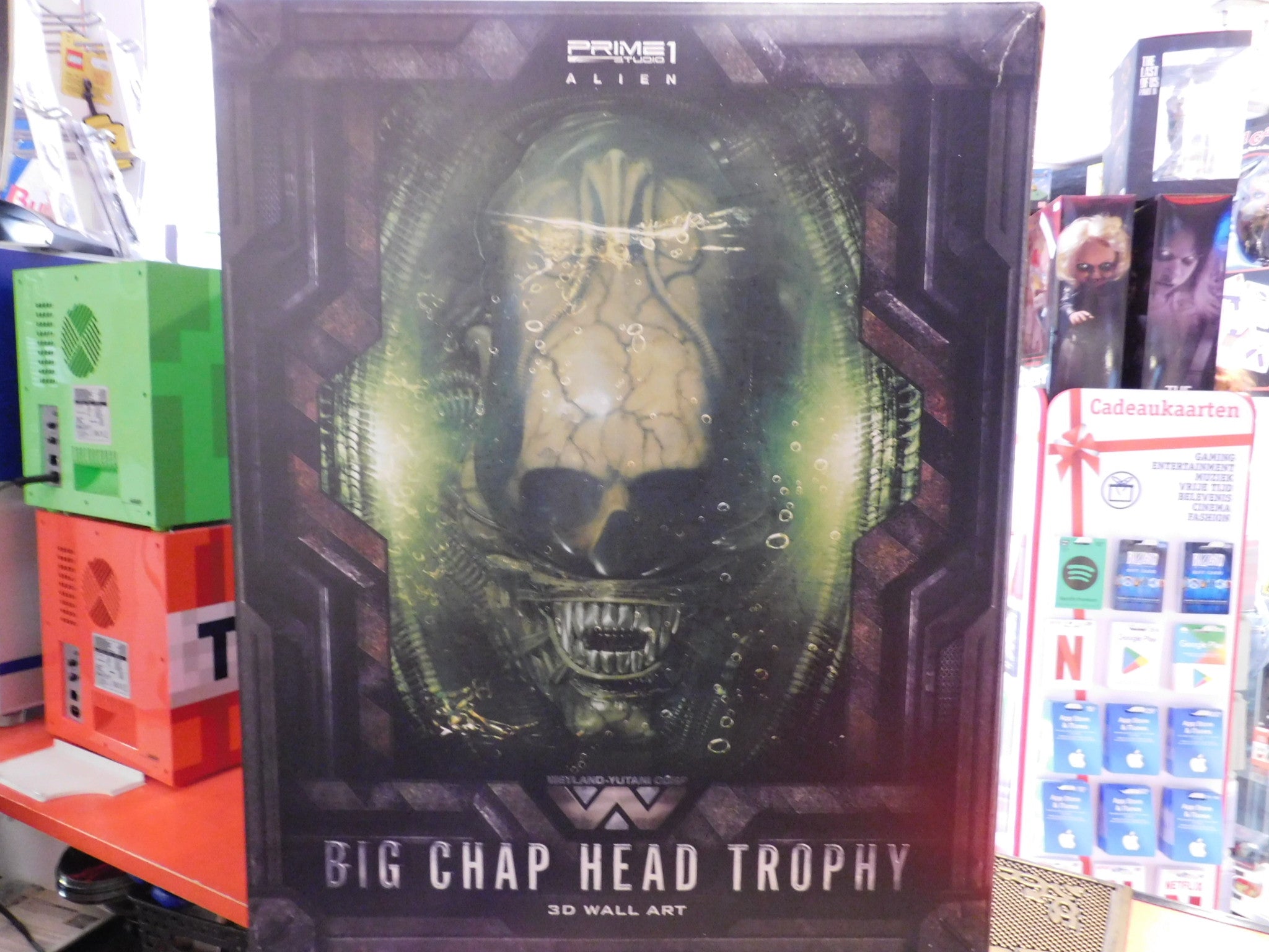 Alien 3D Wall Art Big Chap Head Trophy 58 cm NR 057/150