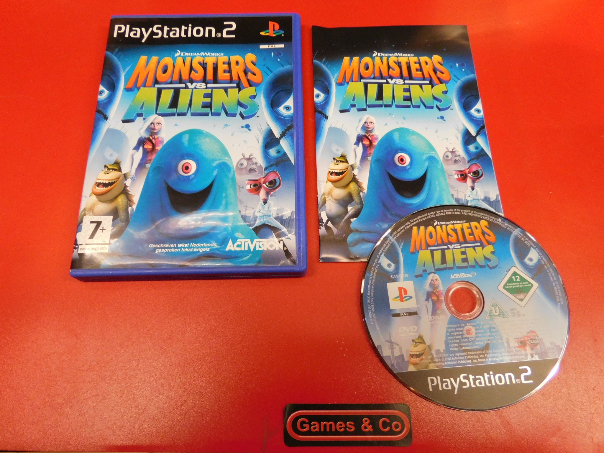 ps2 monsters vs aliens MONSTERS VS ALIENS