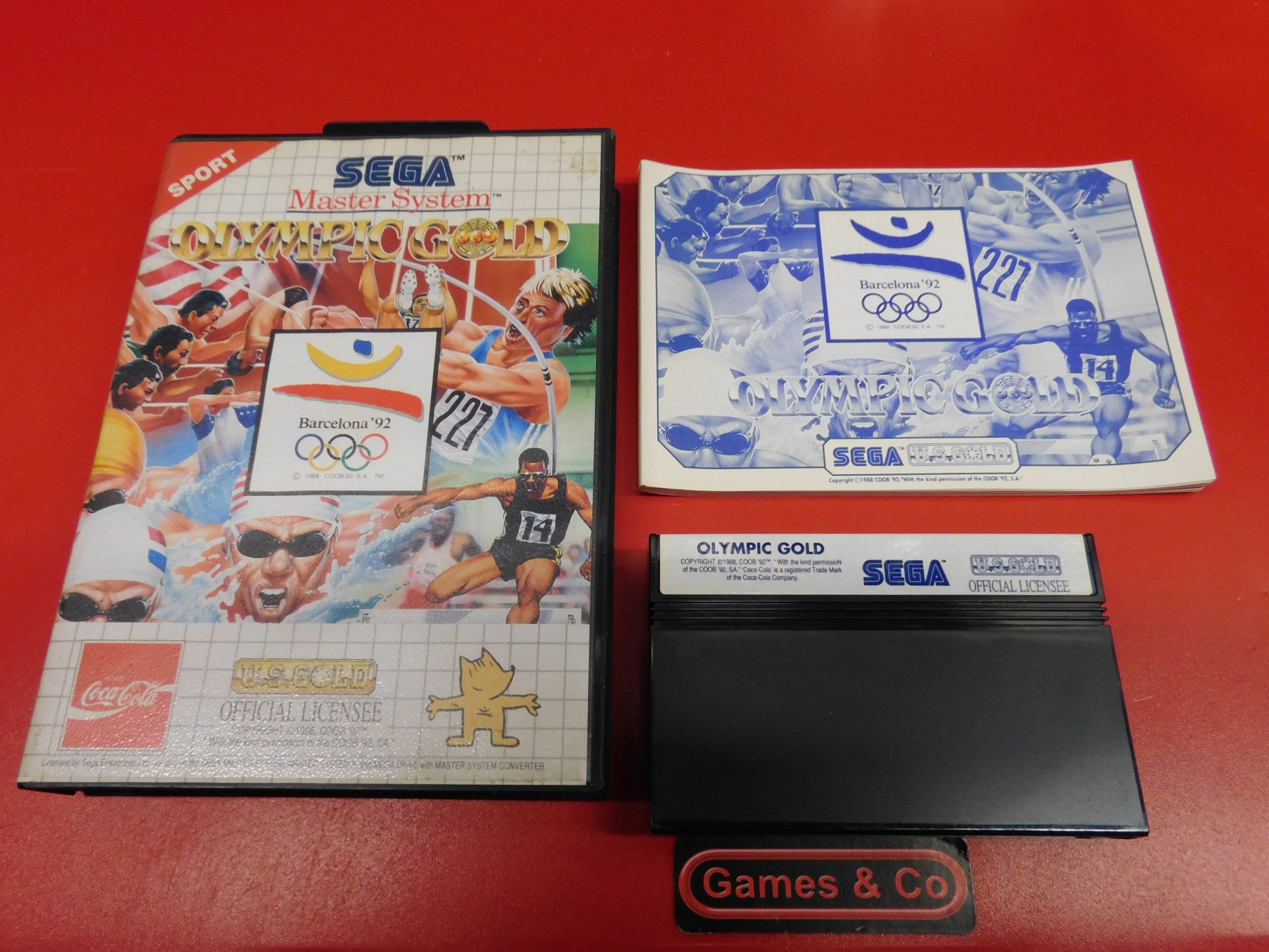 Jeu Vidéo Olympic Gold Pour SEGA Master System - Bon état - Jeu Rétro Collector