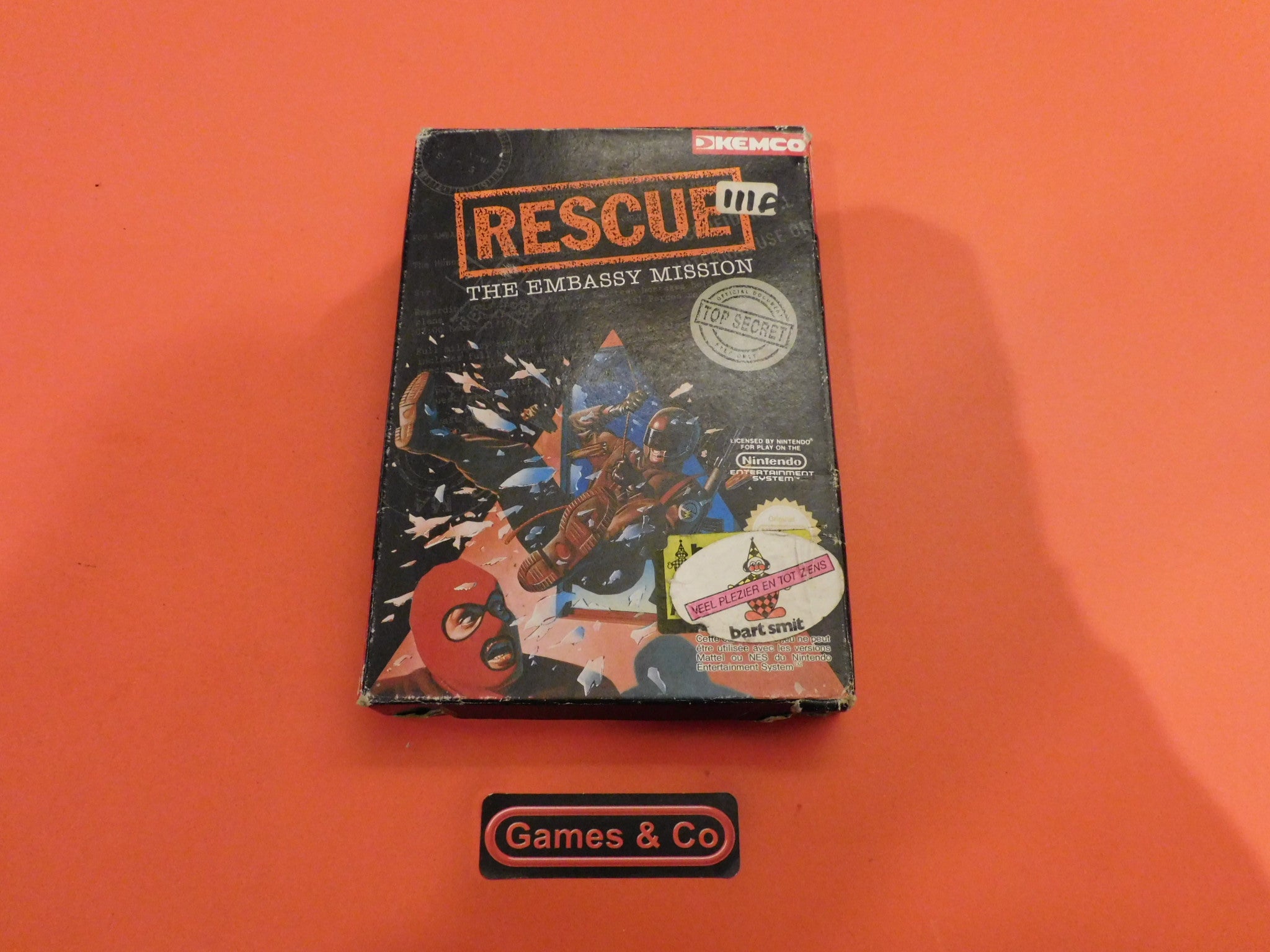Jeu NES Rescue: The Embassy Mission - Complet, Version PAL (Kemco)