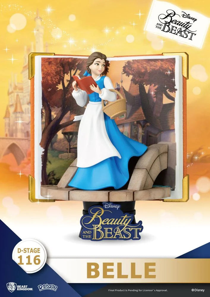 DISNEY - Belle - Statue D-Stage Book Series Diorama PVC 13cm