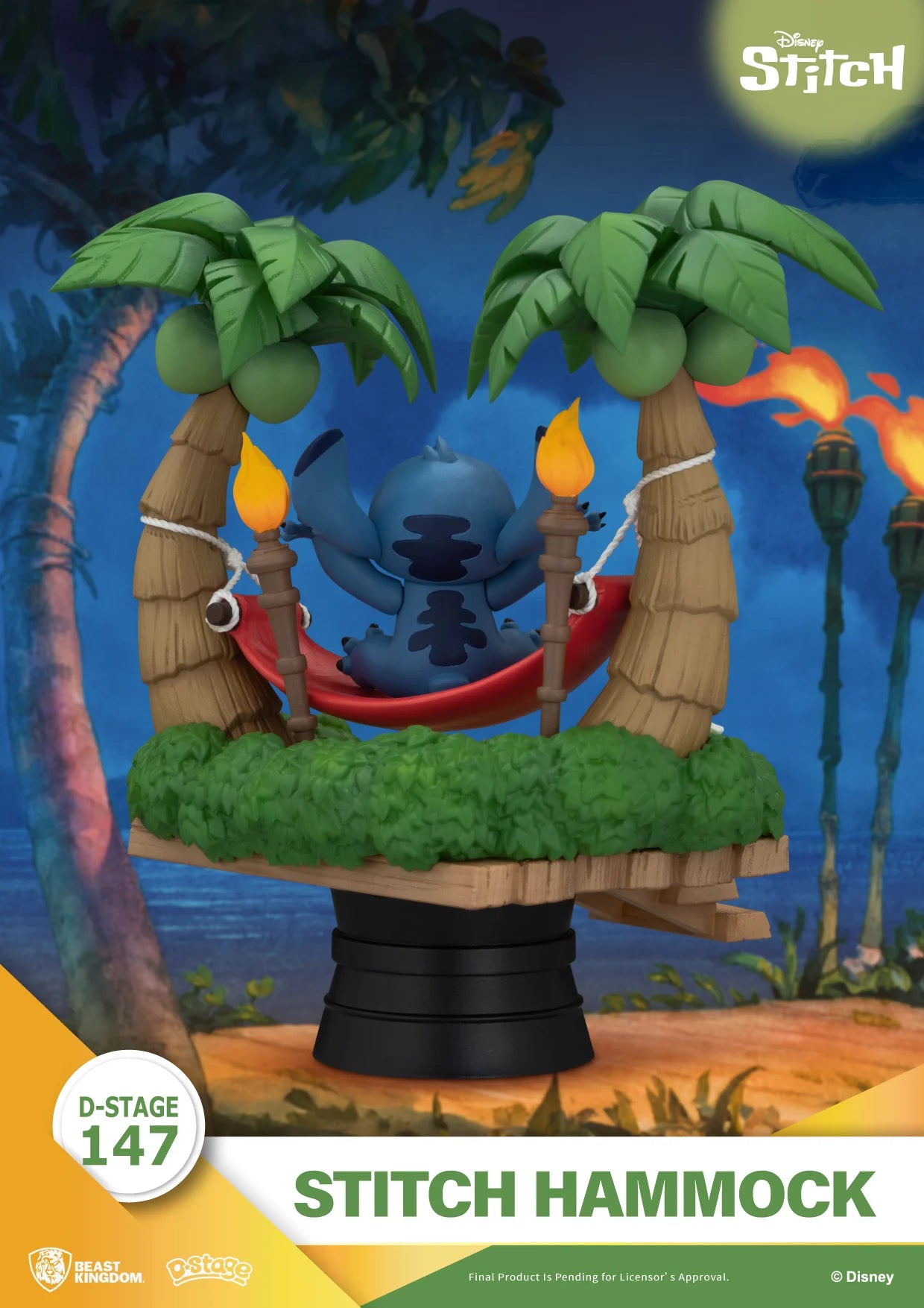 LILO & STITCH - Stitch "Hammock" - Diorama D-Stage 14cm
