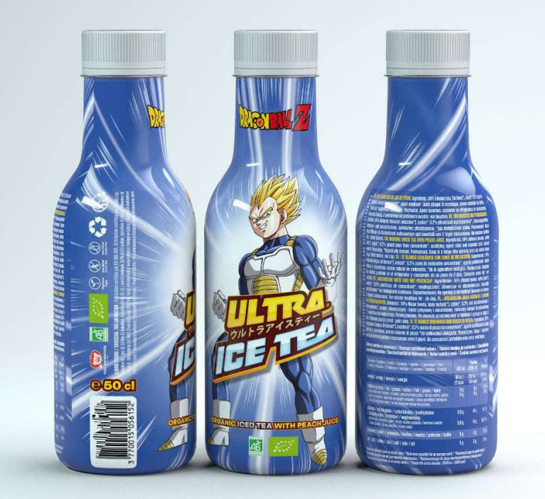DRAGON BALL Z - Ultra Ice Tea - Vegeta - Bottle 50 Cl