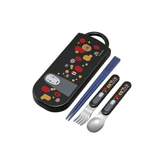 Ghibli - Spirited Away - Set Chopsticks Spoon Fork No Face & Lanterns
