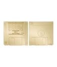 limited edition Doom floppy disk replica in gold plate, showcasing front and back design.