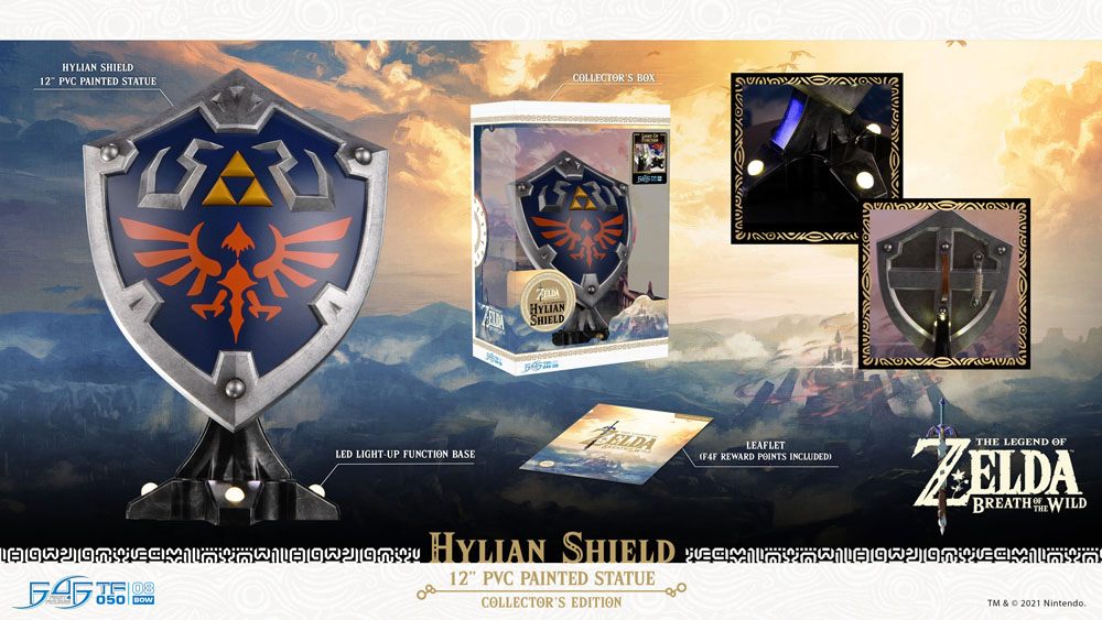 HOT DEALS The Legend of Zelda Breath of the Wild PVC Statue Hylian Shield Collector's Edition 29 cm