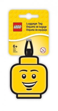Lego Boy Face Minifigure Luggage Tag