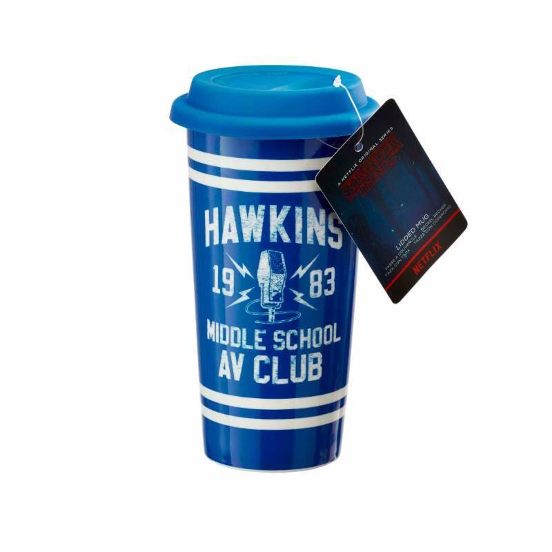 STRANGER THINGS - HAWKINS AV CLUB LIDDED MUG