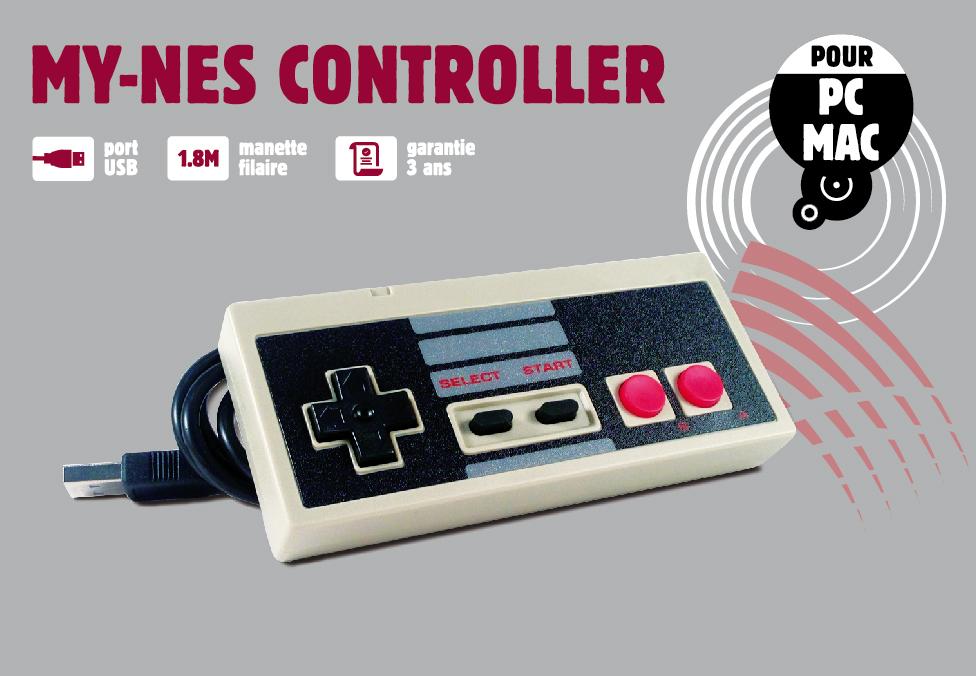 NES CONTROLLER MET USB