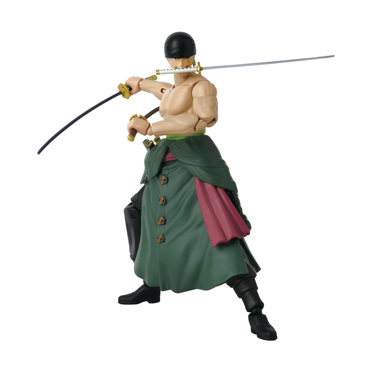 Bandai Anime Heroes: One Piece - Roronoa Zoro Three Sword Style Action Figure