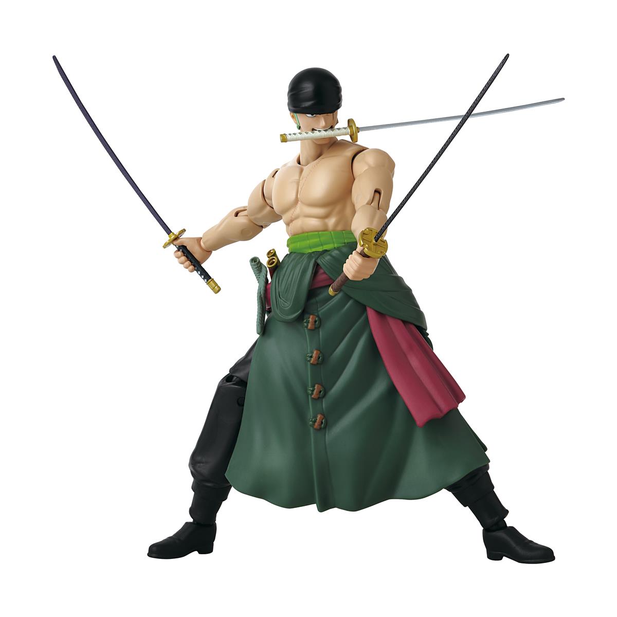 Bandai Anime Heroes: One Piece - Roronoa Zoro Three Sword Style Action Figure