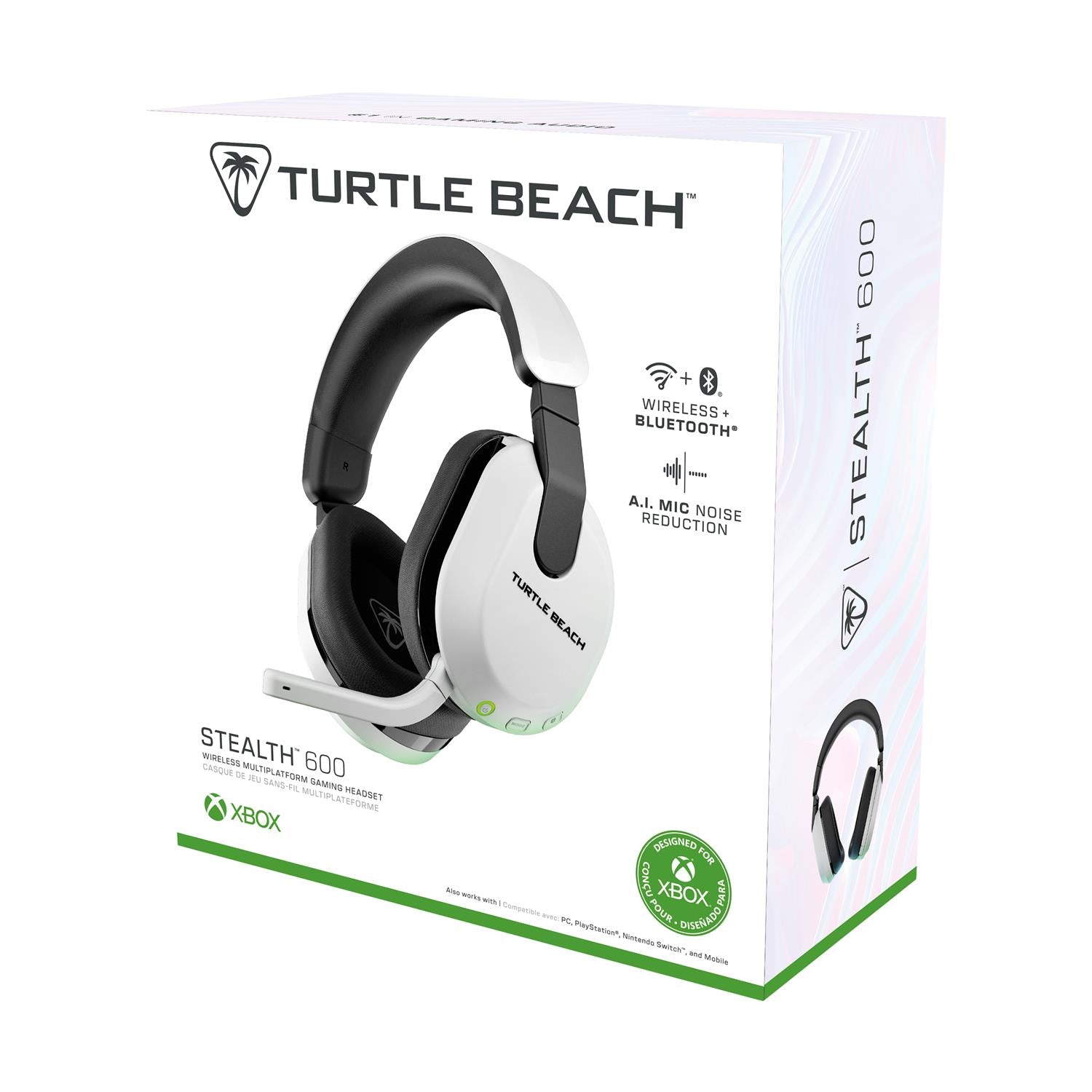 Turtle Beach: Stealth 600 - Wireless Gaming Headset (Gen3) [For XBOX, PS, Switch, PC, mobile] (Color: White)
