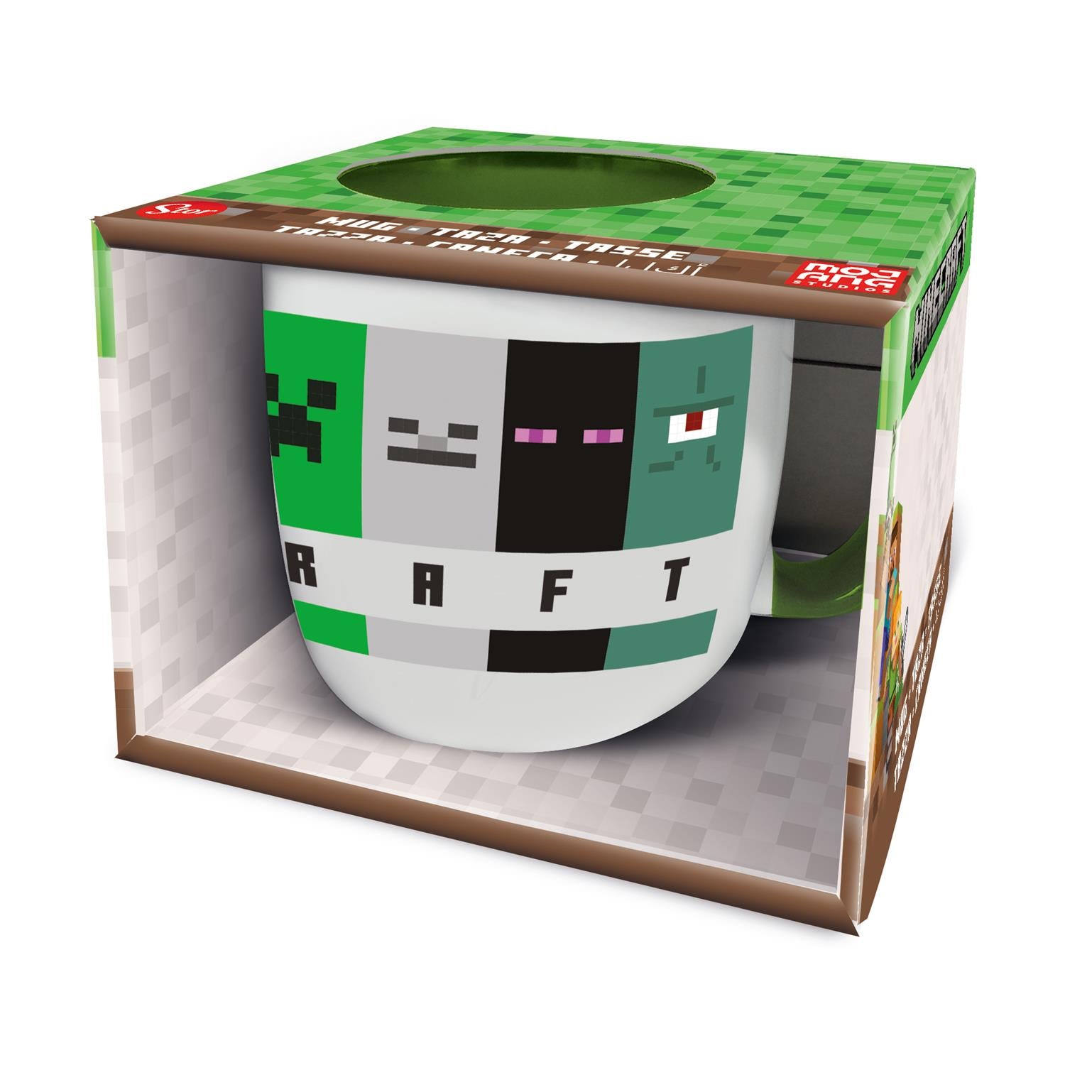 Minecraft Squared Pattern - Ceramic Elite Mug In Gift Box (385ml)