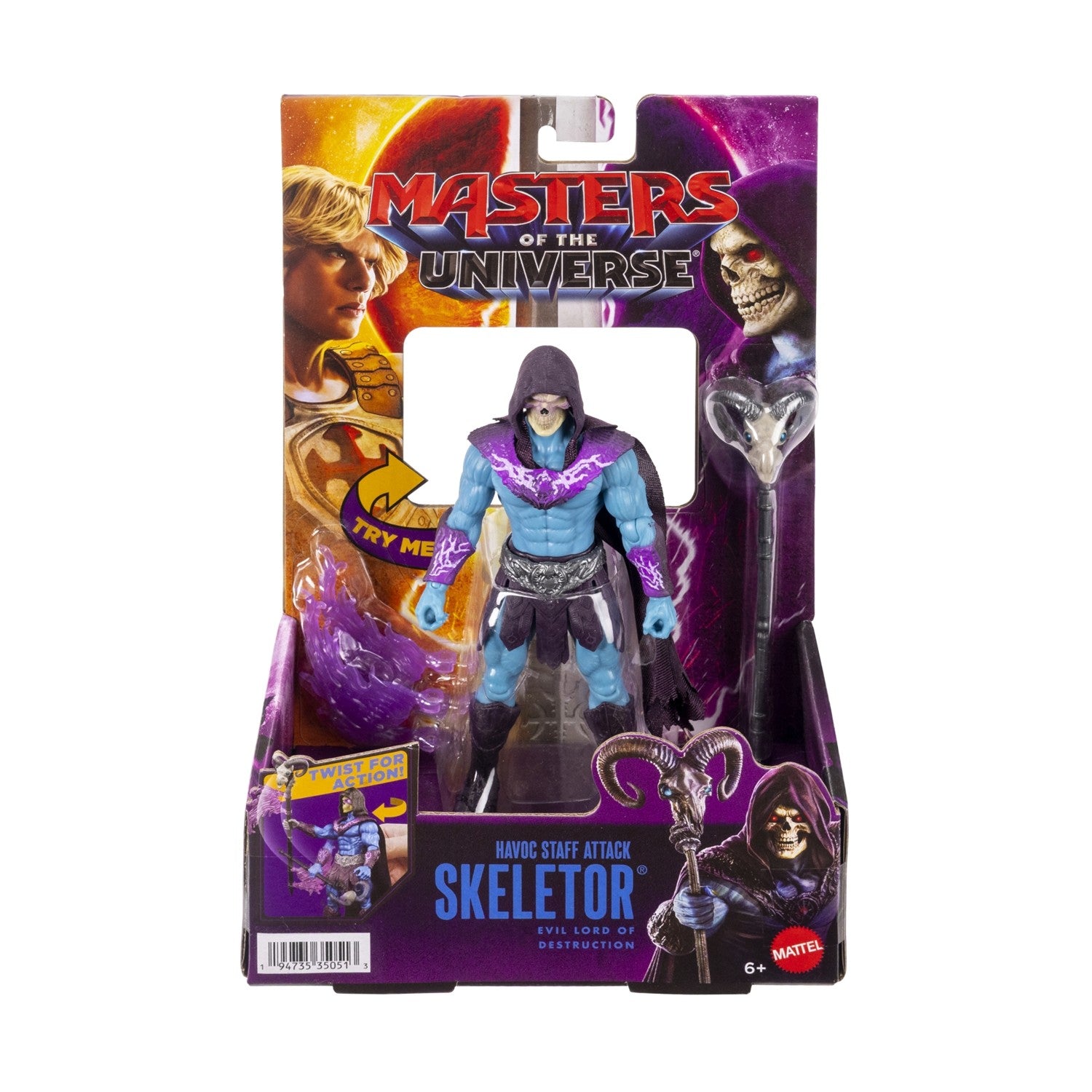 Mattel: Masters Of The Universe - Havoc Staff Attack - Skeletor Action Figure