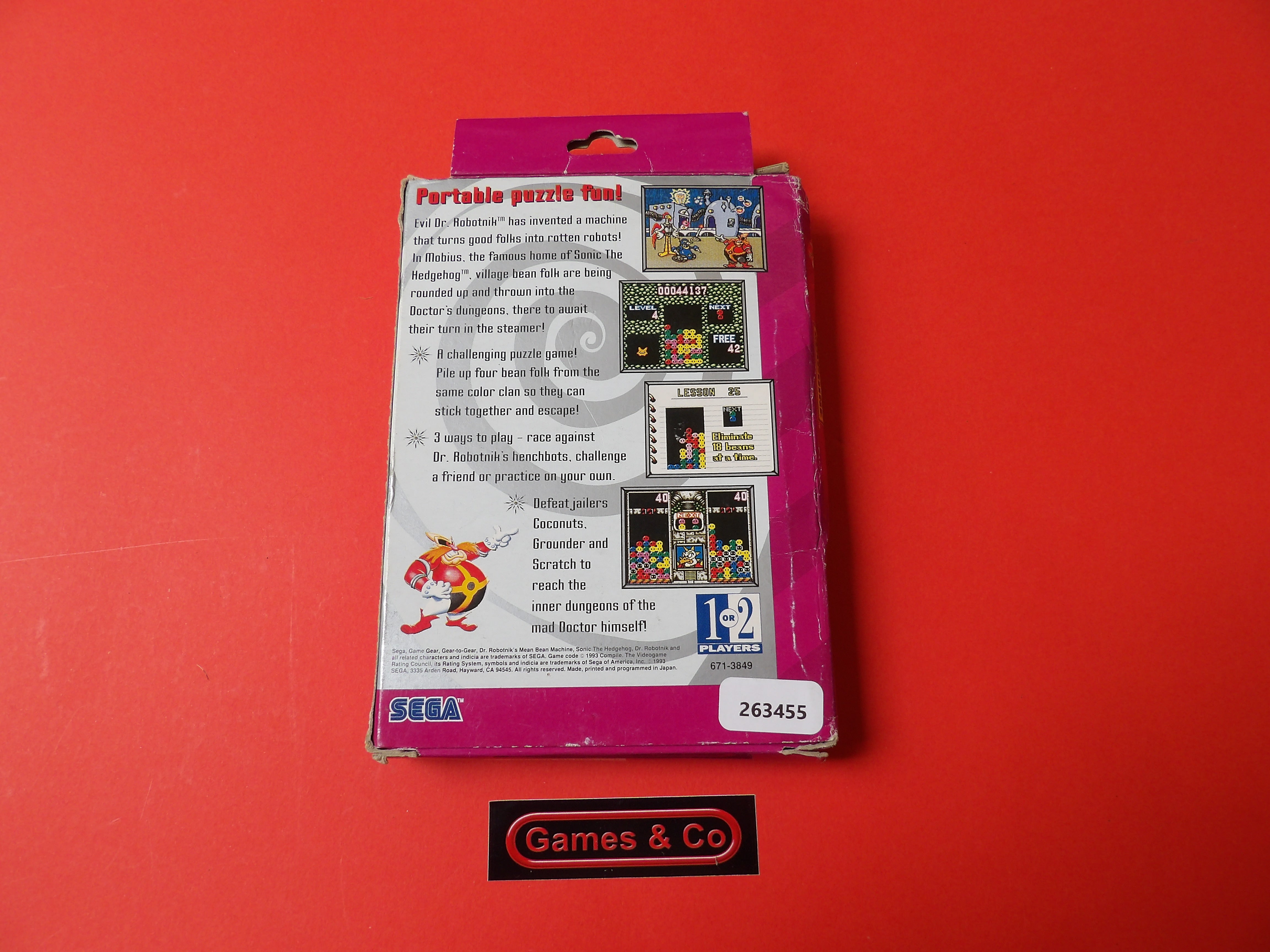 DR. ROBOTNIK'S MEAN BEAN MACHINE GAME GEAR