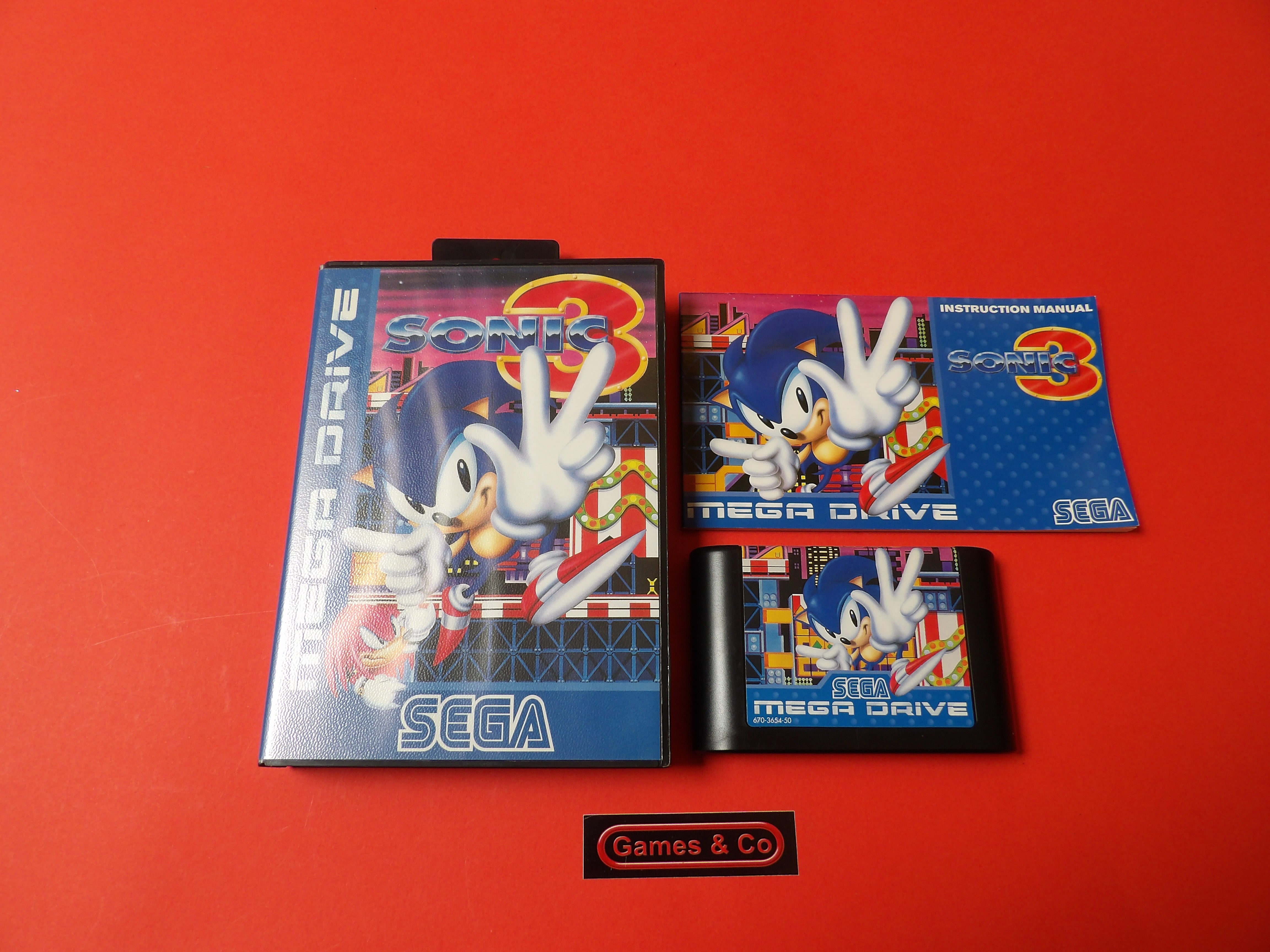SONIC 3 SEGA MEGA DRIVE