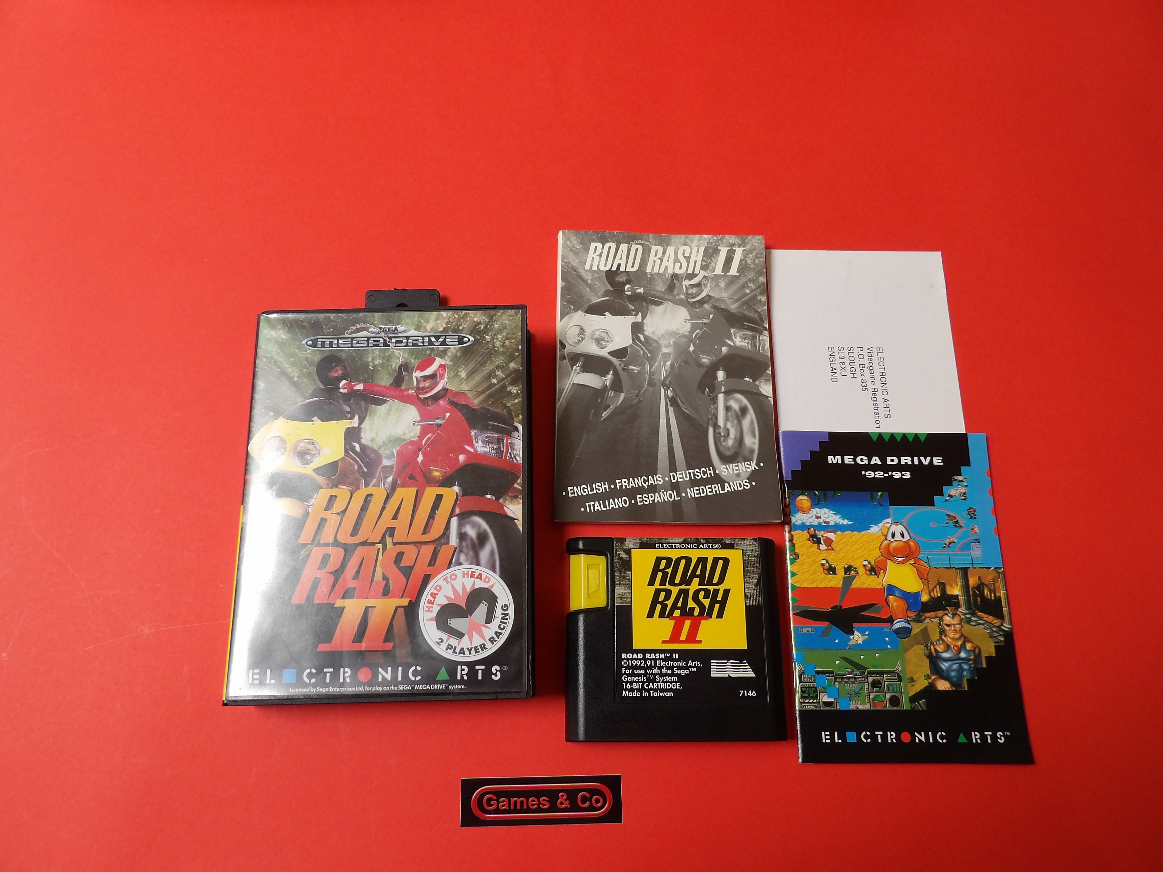 ROAD RASH II SEGA MEGA DRIVE