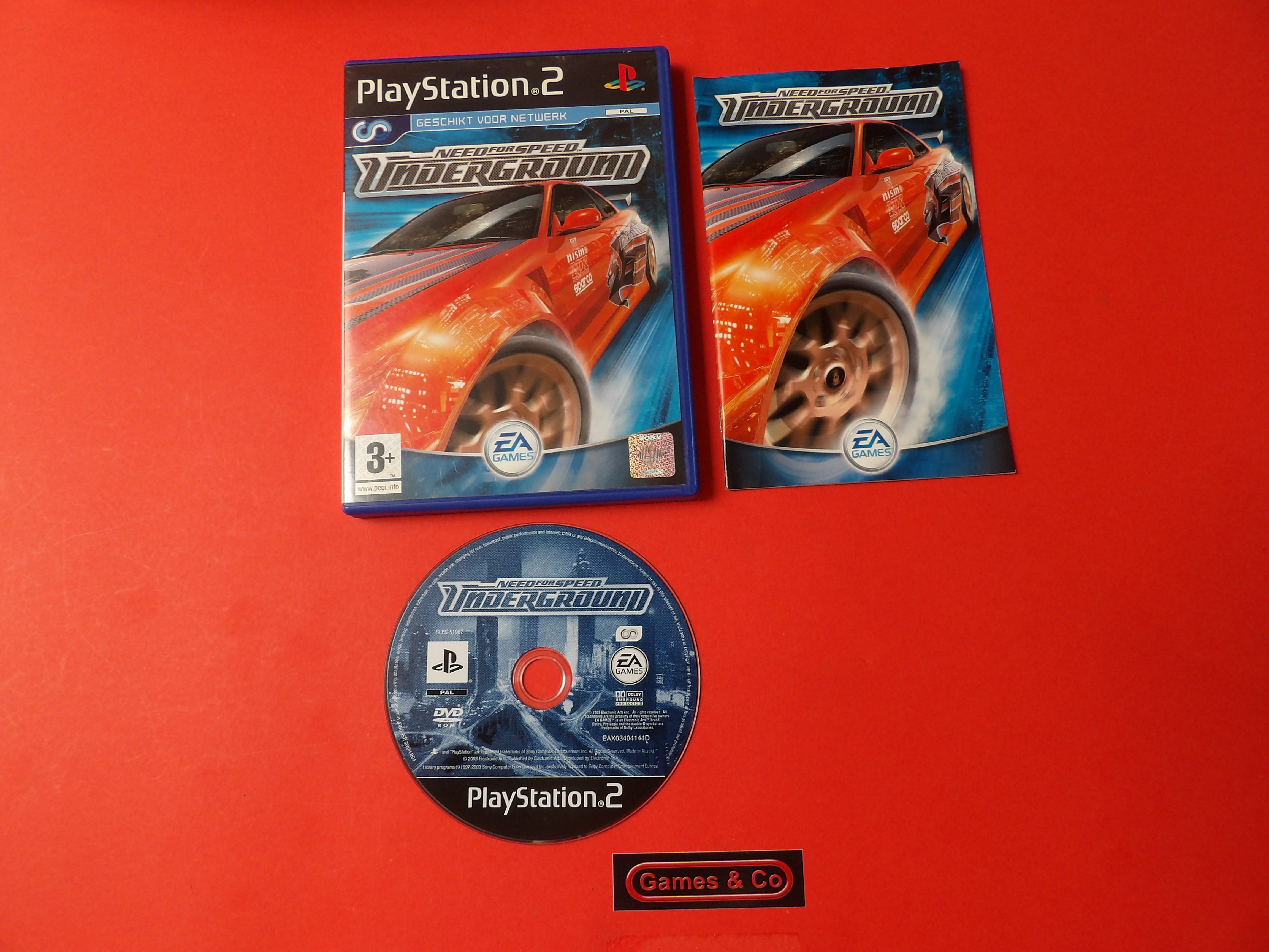 NEED FOR SPEED UNDERGROUND PS2 - PLAYSTATION 2