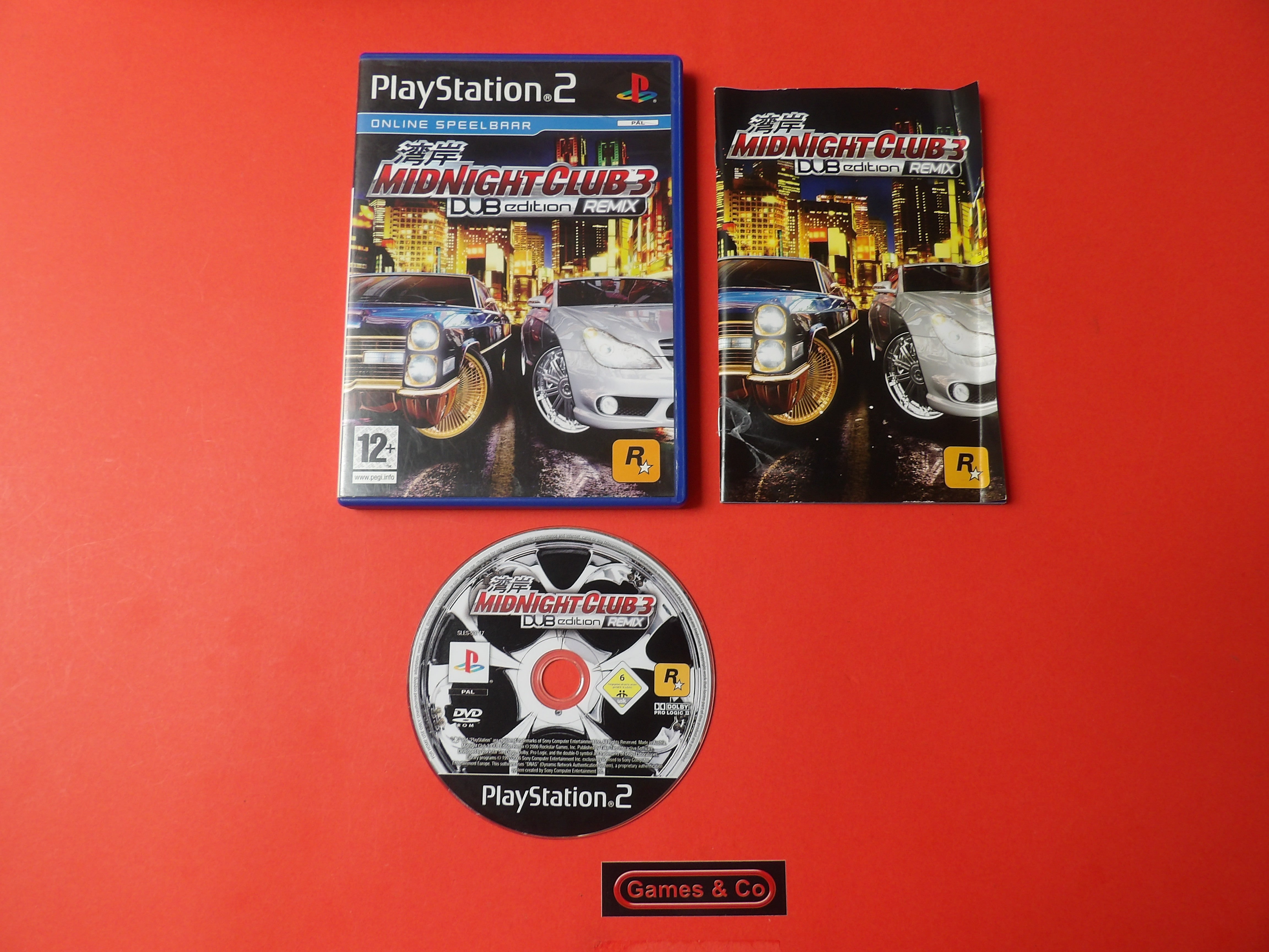MIDNIGHT CLUB 3: DUB EDITION REMIX PS2 - PLAYSTATION 2