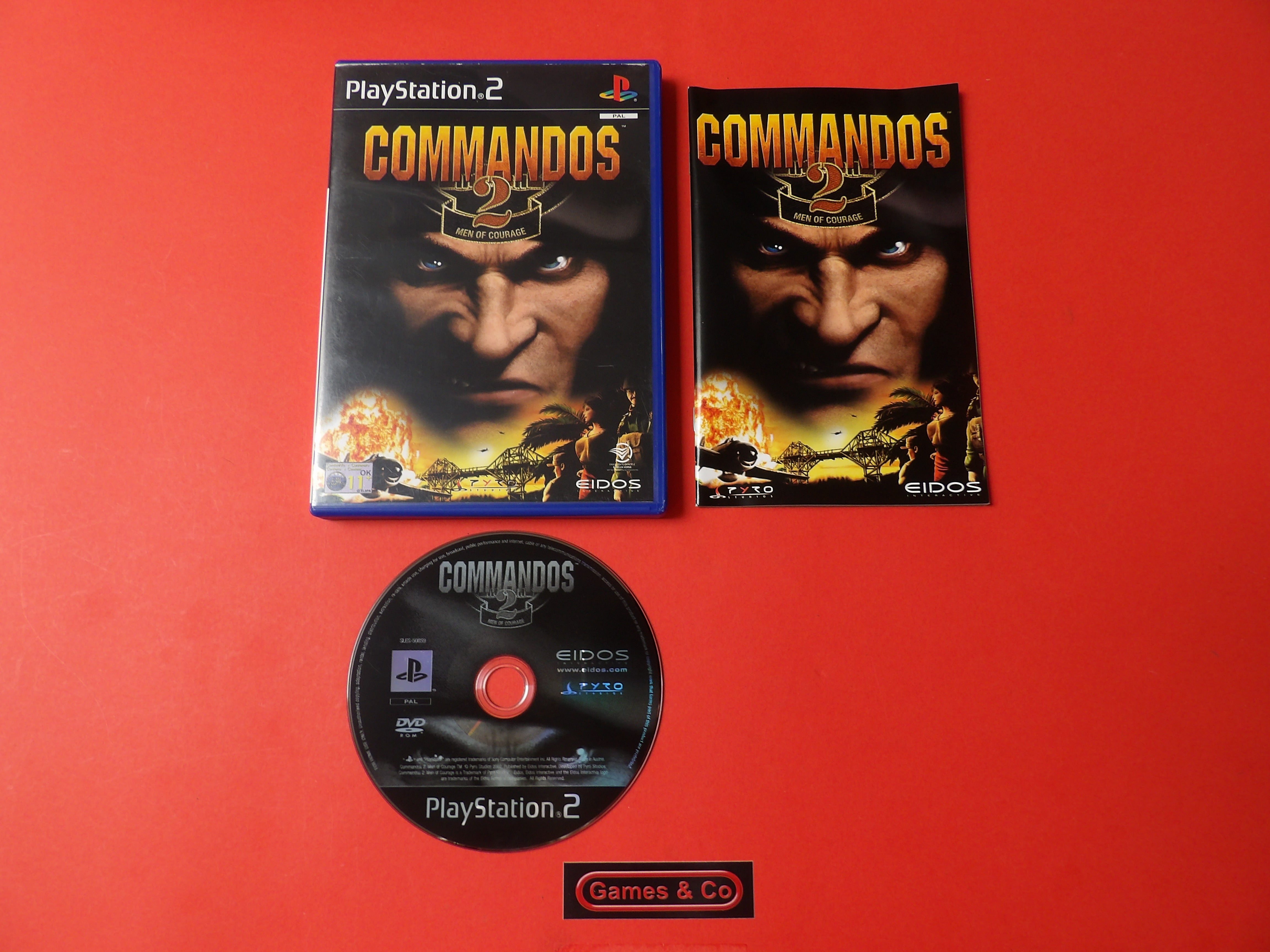 COMMANDOS 2: MEN OF COURAGE PS2 - PLAYSTATION 2