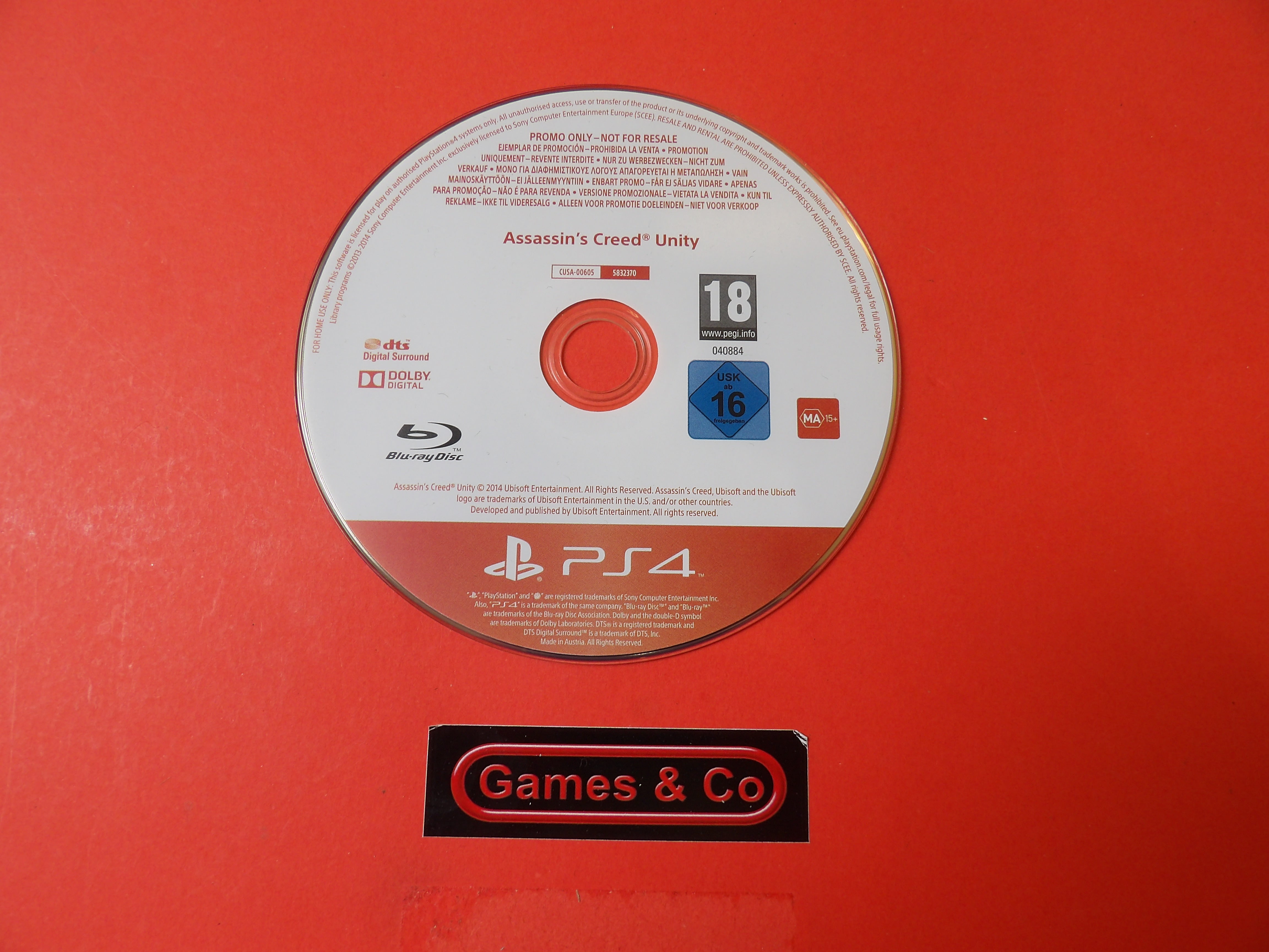 ASSASSIN'S CREED  UNITY PROMO ONLY - PLAYSTATION 4