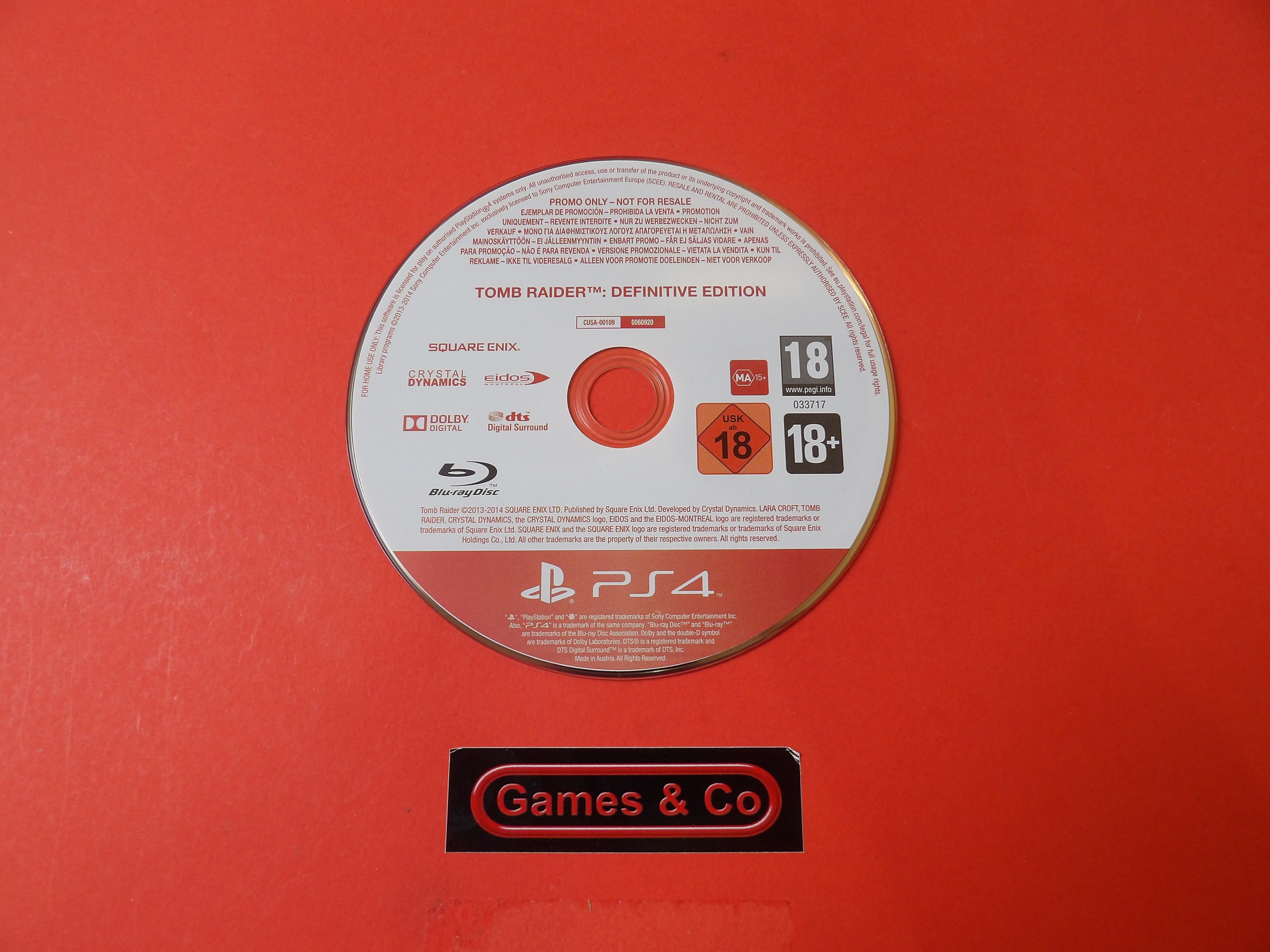 TOMB RAIDER DEFINITIVE EDITION PROMO ONLY - PLAYSTATION 4