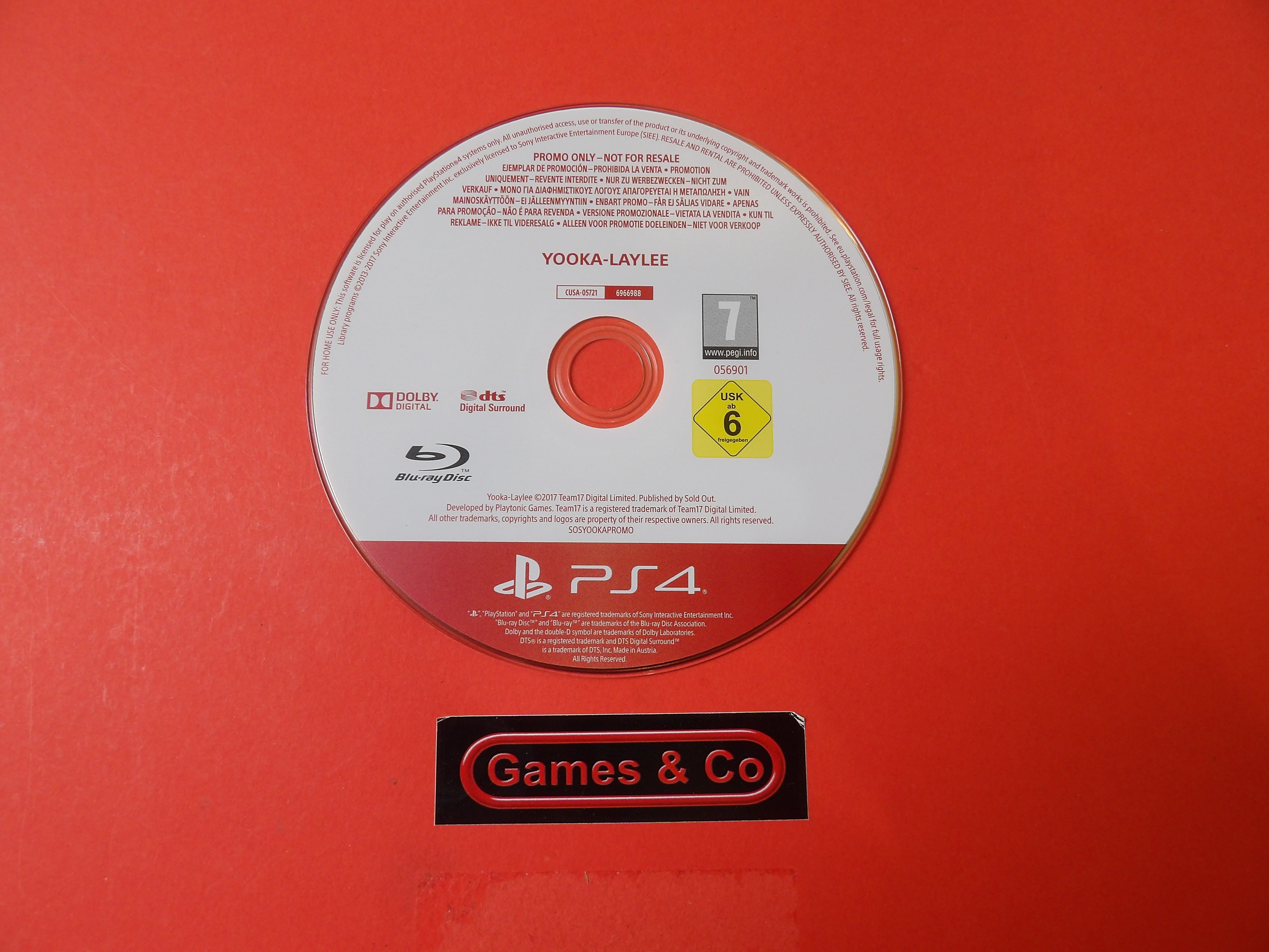 YOOKA-LAYLEE PROMO ONLY - PLAYSTATION 4