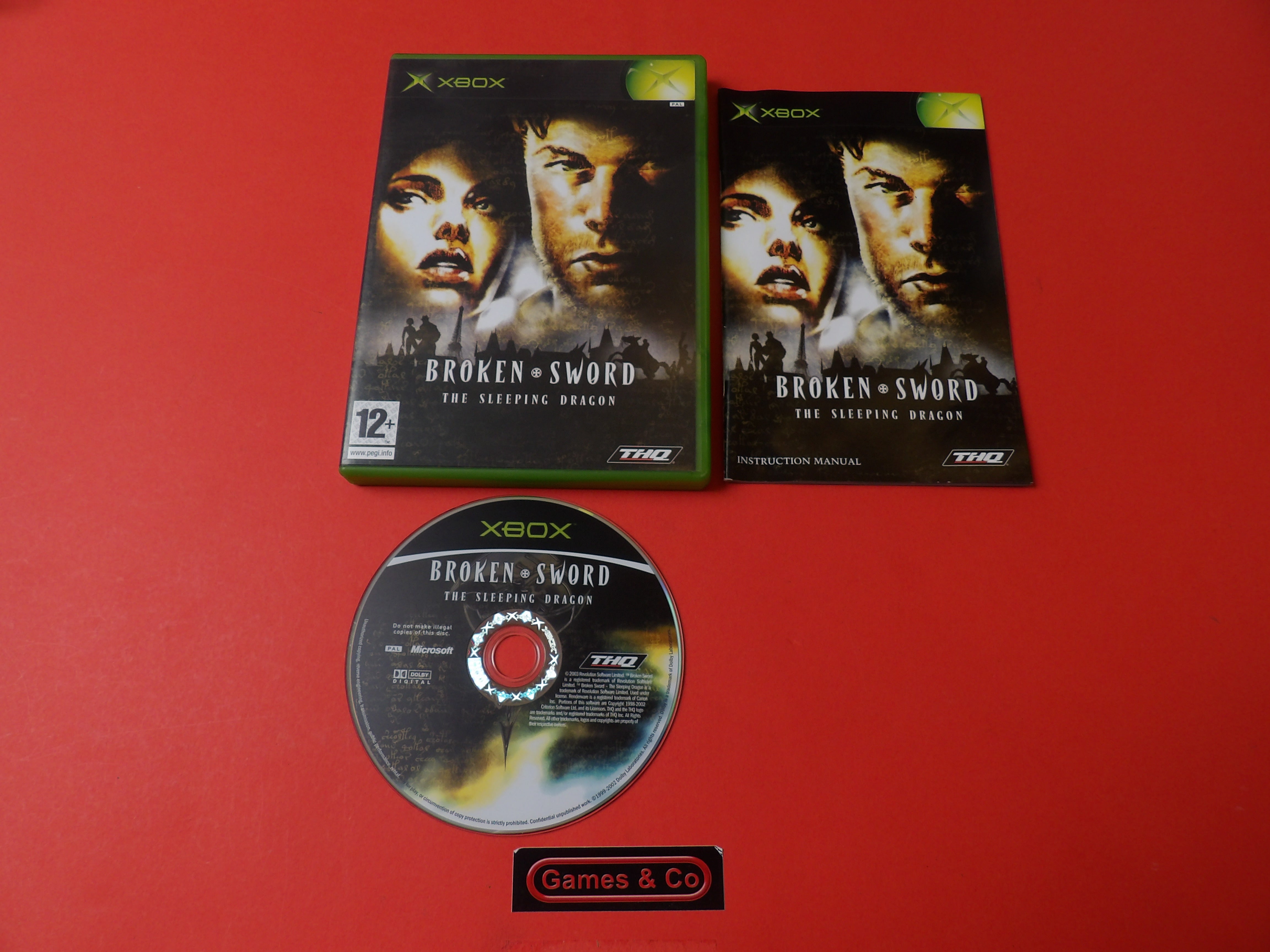 BROKEN SWORD THE SLEEPING DRAGON - XBOX CLASSIC