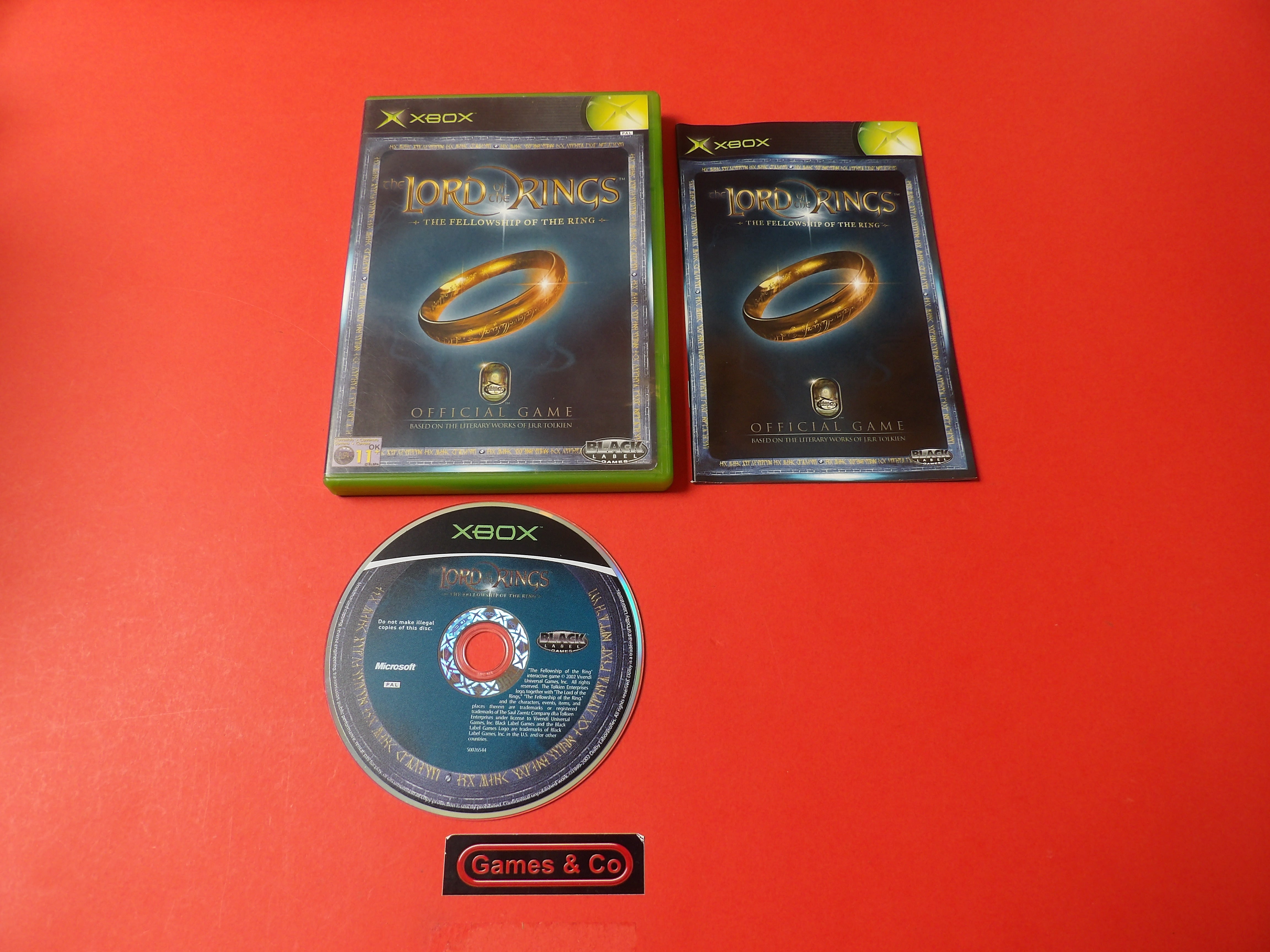 LORD OF THE RINGS THE FELLOWSHIP OF THE RING - XBOX CLASSIC