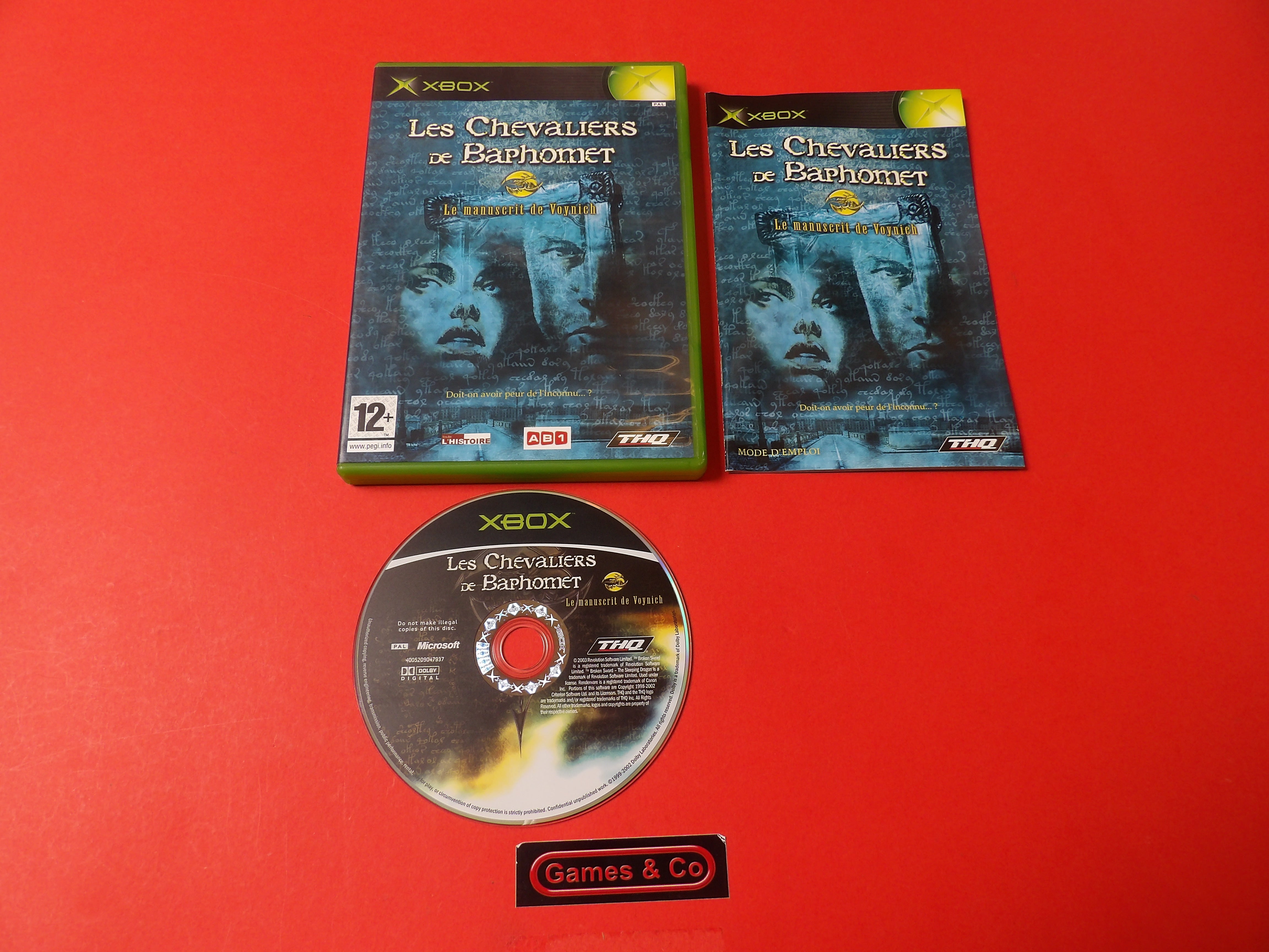 LES CHEVALIERS DE BAPHOMER  - XBOX CLASSIC