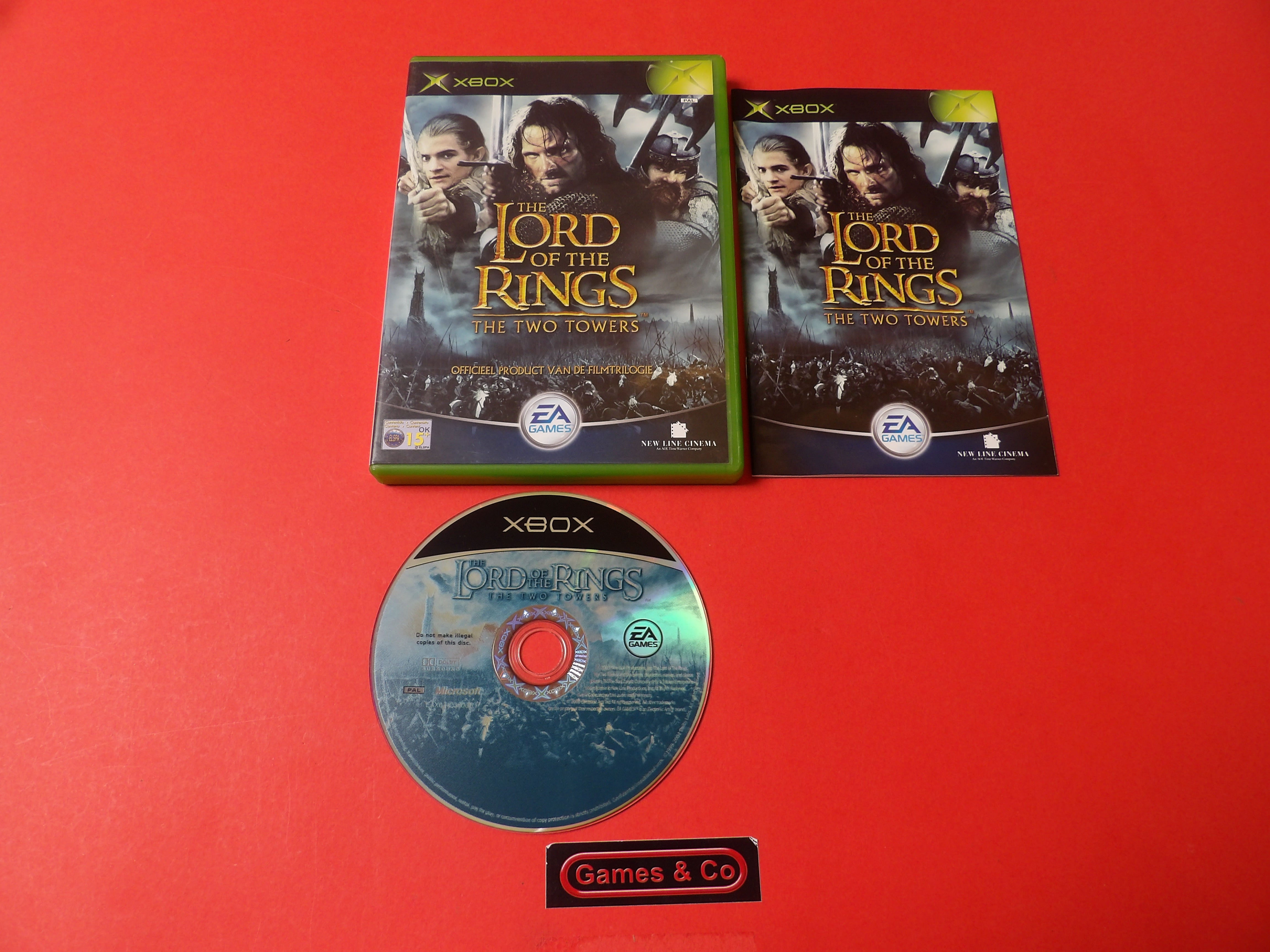THE LORD OF THE RINGS THE TWO TOWERS  - XBOX CLASSIC