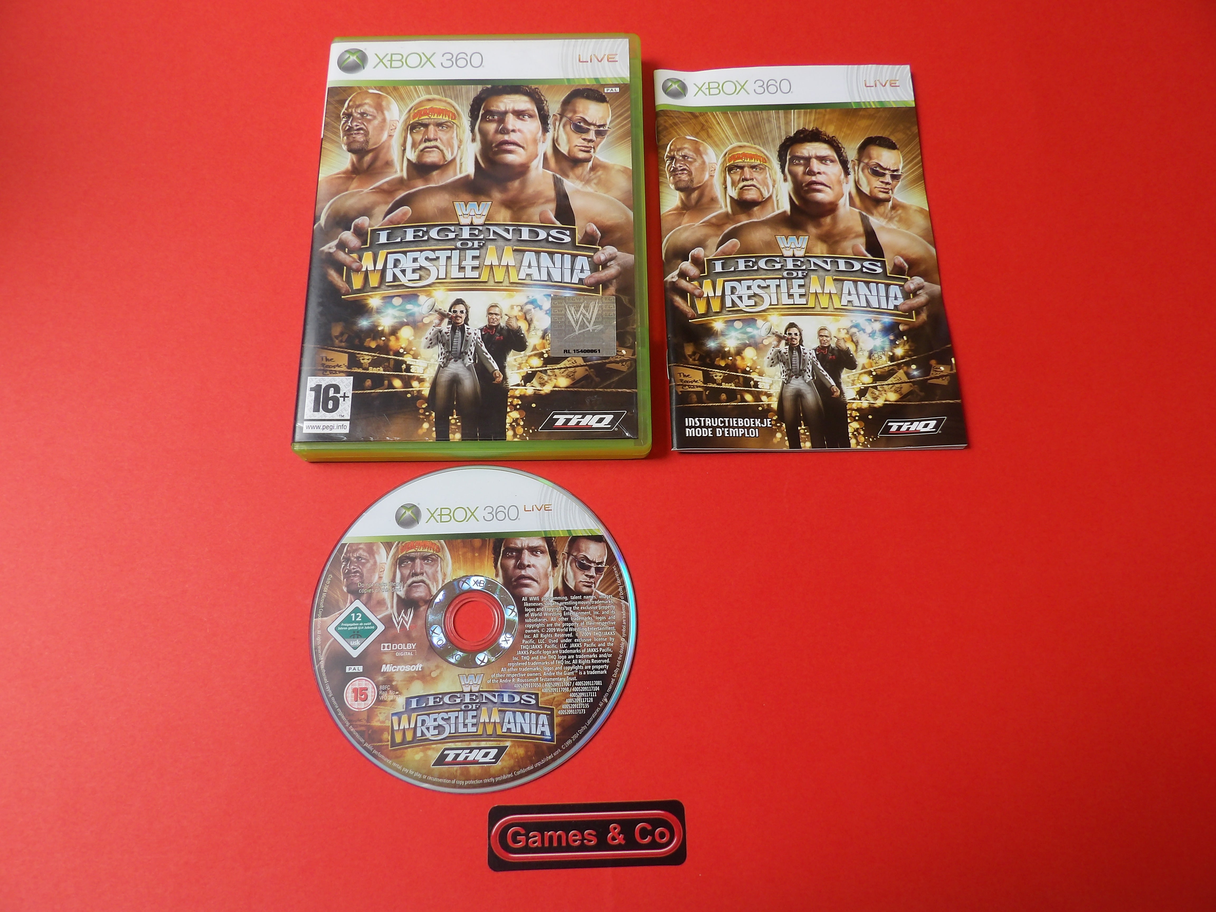 WWE LEGENDS OF WRESTLE MANIA - XBOX360