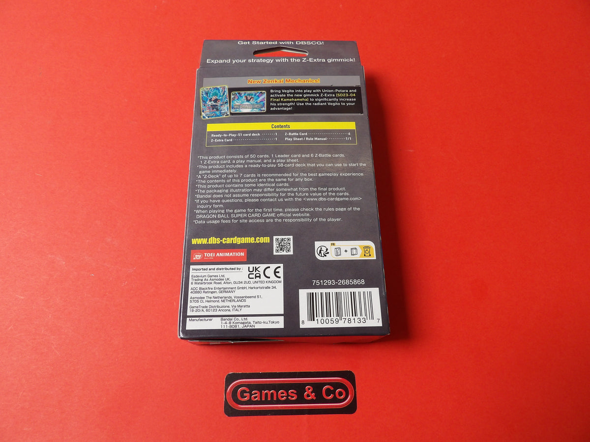 DRAGONBALL CARD GAME FINAL RADIANCE STARTER DECK SEALED