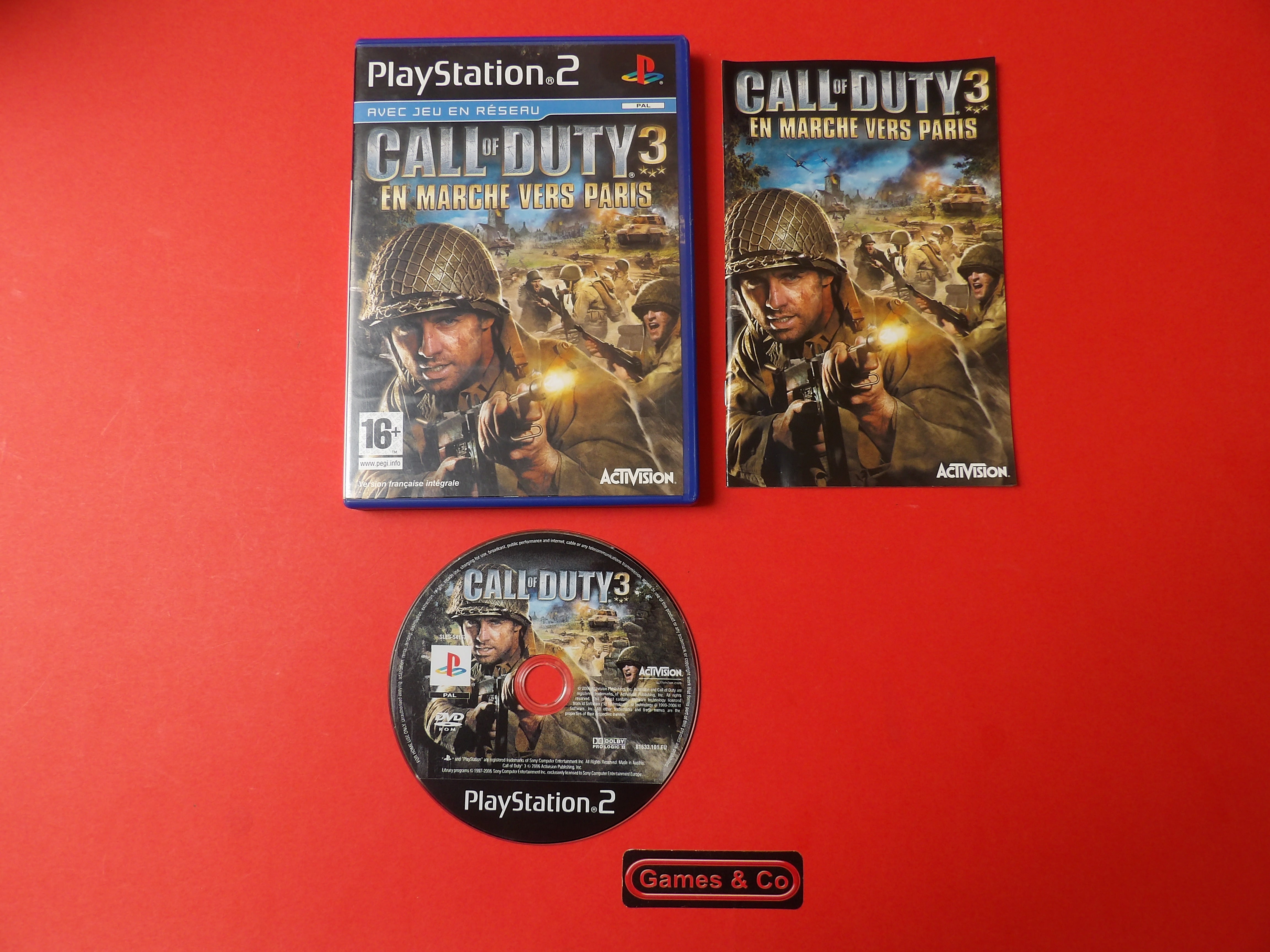 CALL OF DUTY 3: EN MARCHE VERS PARIS - PS 2