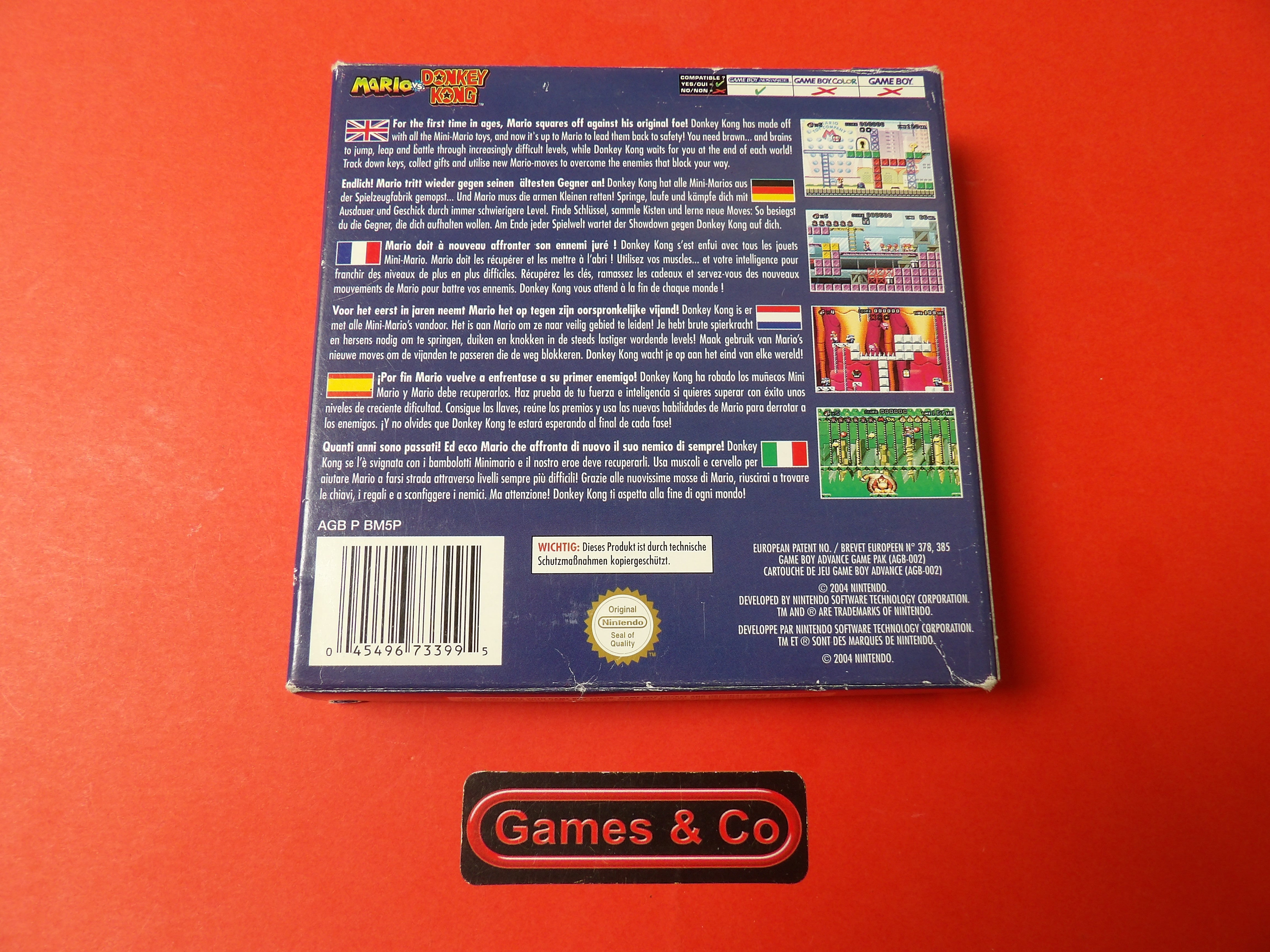 MARIO VS DONKEY KONG - GAME BOY ADVANCE