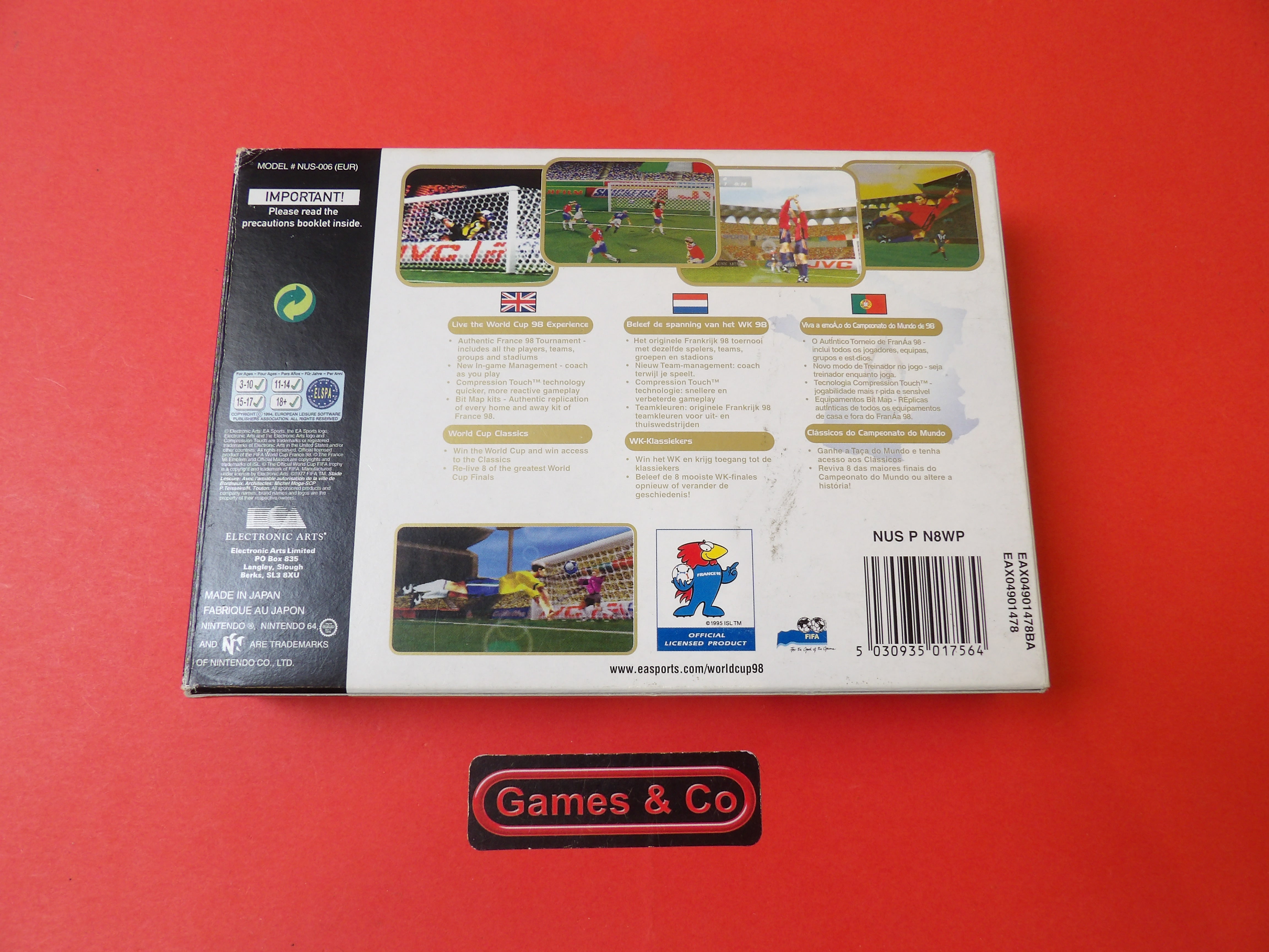 WORLD CUP 98 - N64