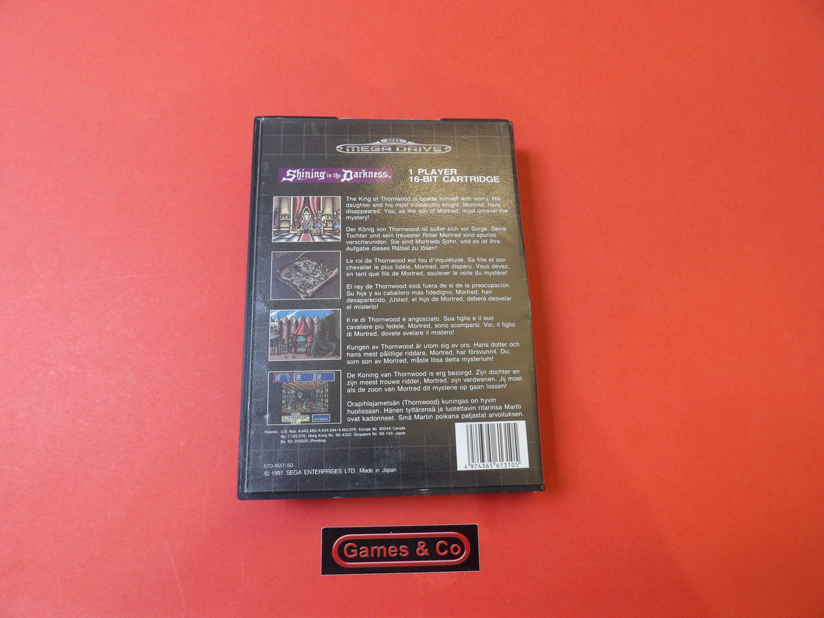 SHINING IN THE DARKNESS - SEGA MEGA DRIVE