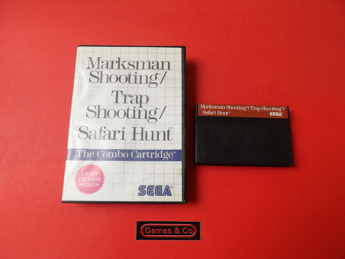 MARKSMAN SHOOTING/TRAP SHOOTING/SAFARI HUNT - SEGA MASTER SYSTEM