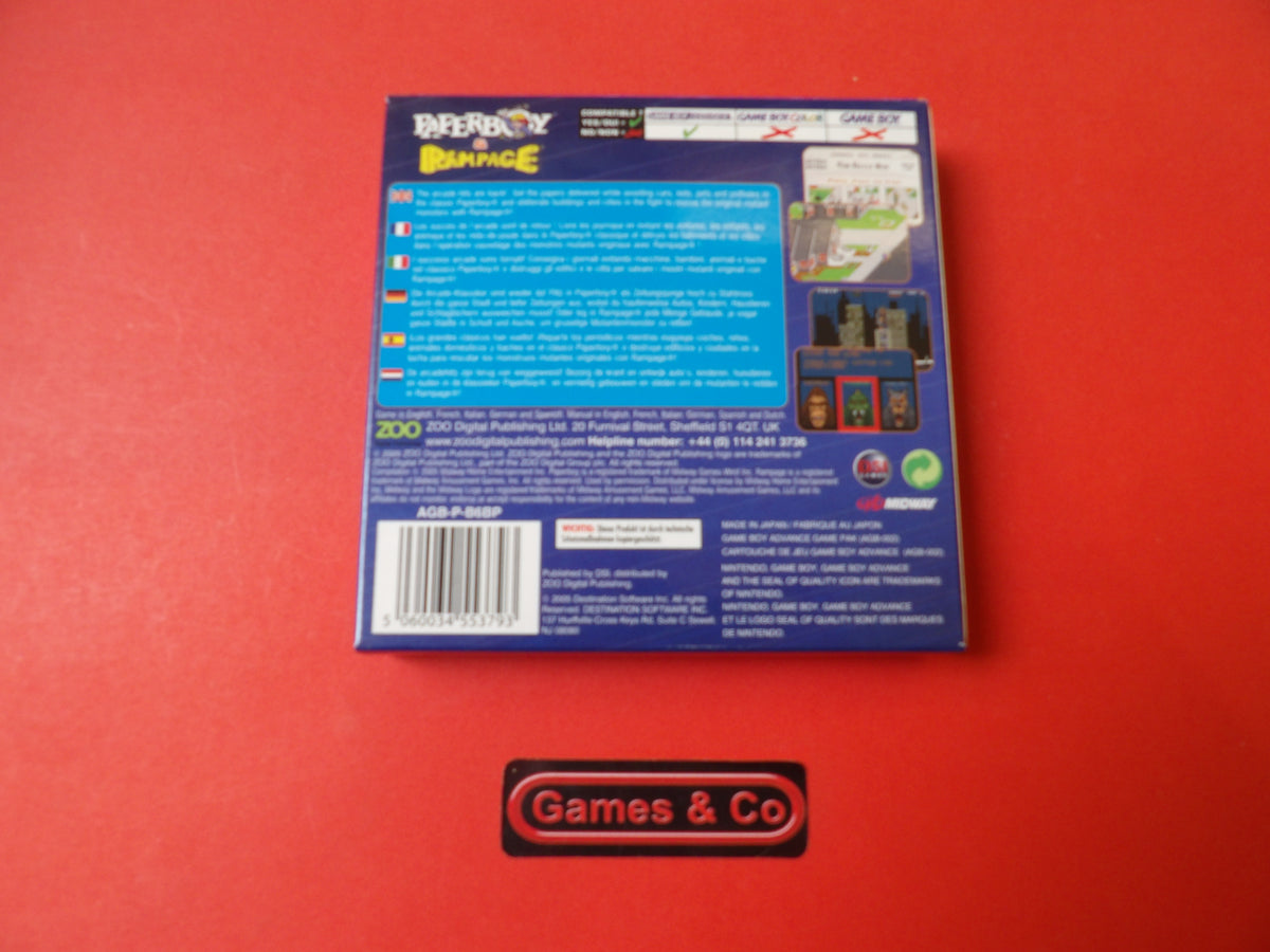 PAPERBOY EN RAMPAGE - GAME BOY ADVANCE