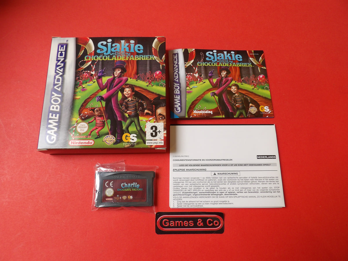 SJAKIE EN DE CHOCOLADEFABRIEK- GAME BOY ADVANCE