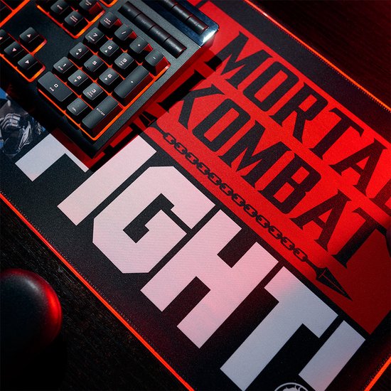 Mortal Kombat - XXL Gaming-Desk Pad + Mobiele Draadloze Lader