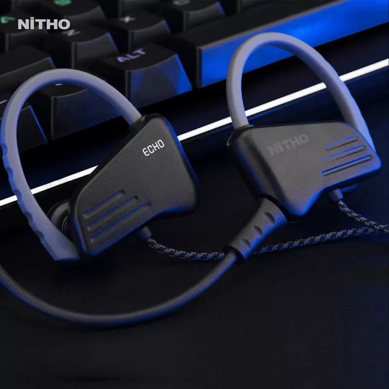 Nitho - Esportsoordopjes Echo 3,5mm voor PS4/PS5, Xbox One, Xbox Series X|S, Nintendo Switch en PC