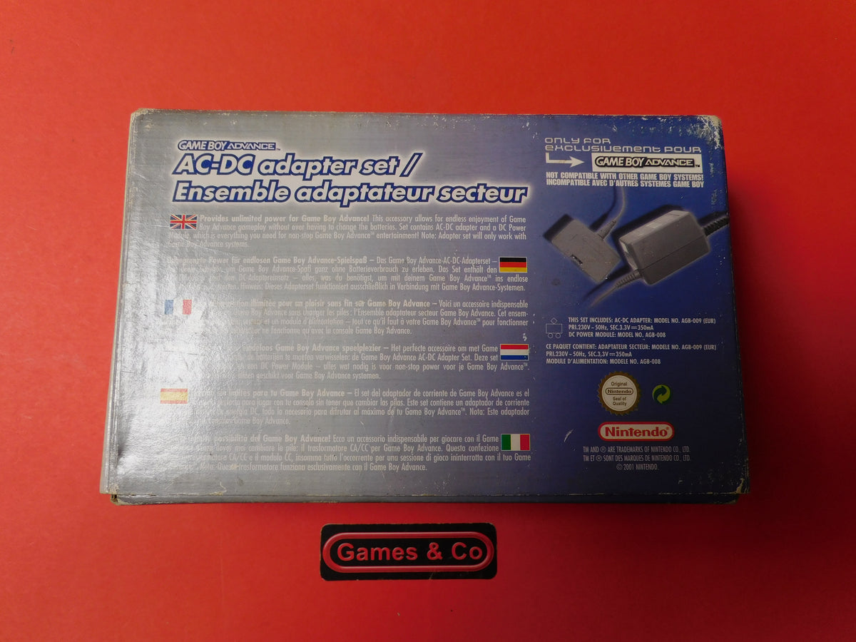 GAMEBOY ADVANCE AC-DC ADAPTER SET