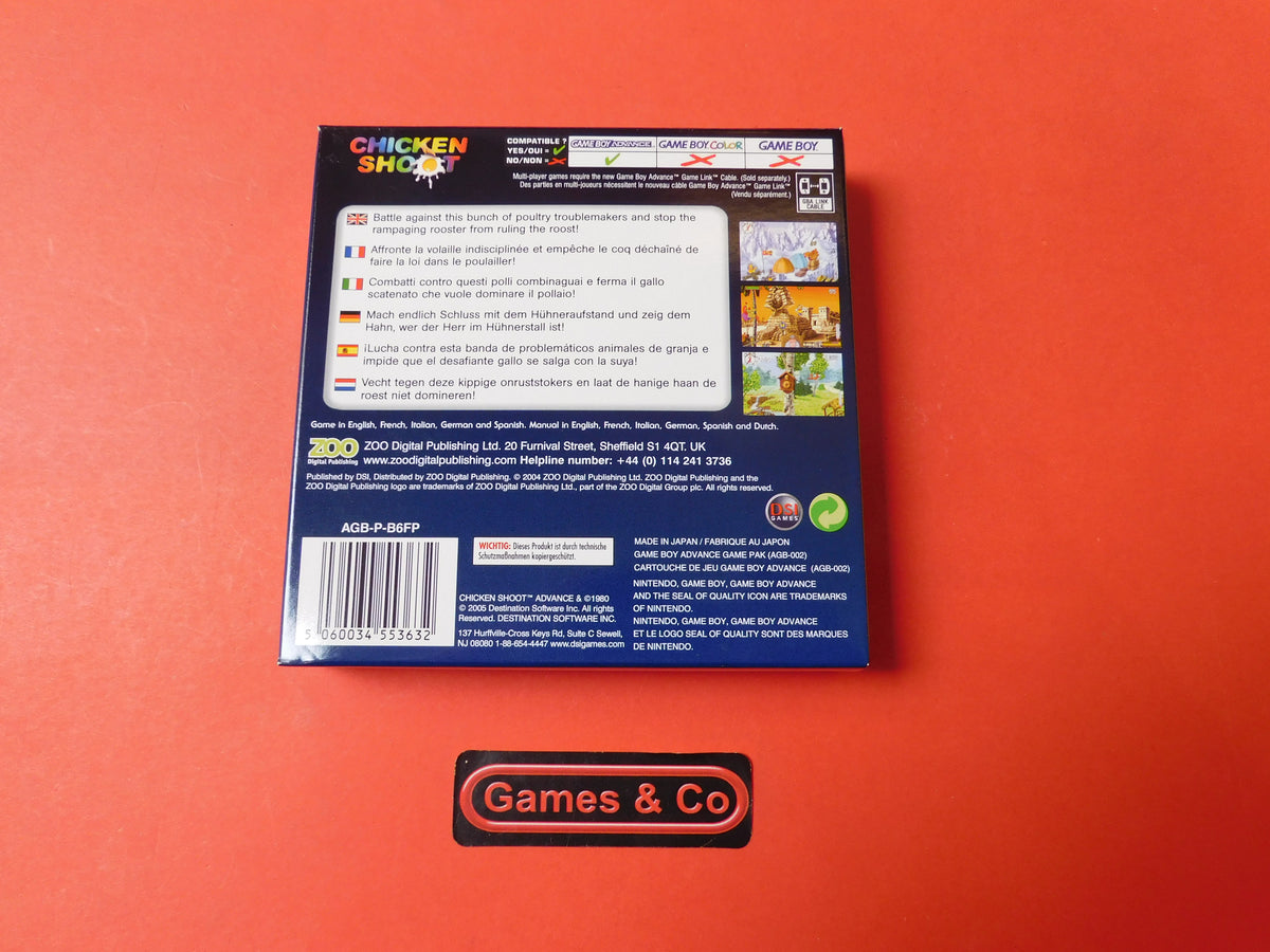CHICKEN SHOOT - GAME BOY ADVANCE
