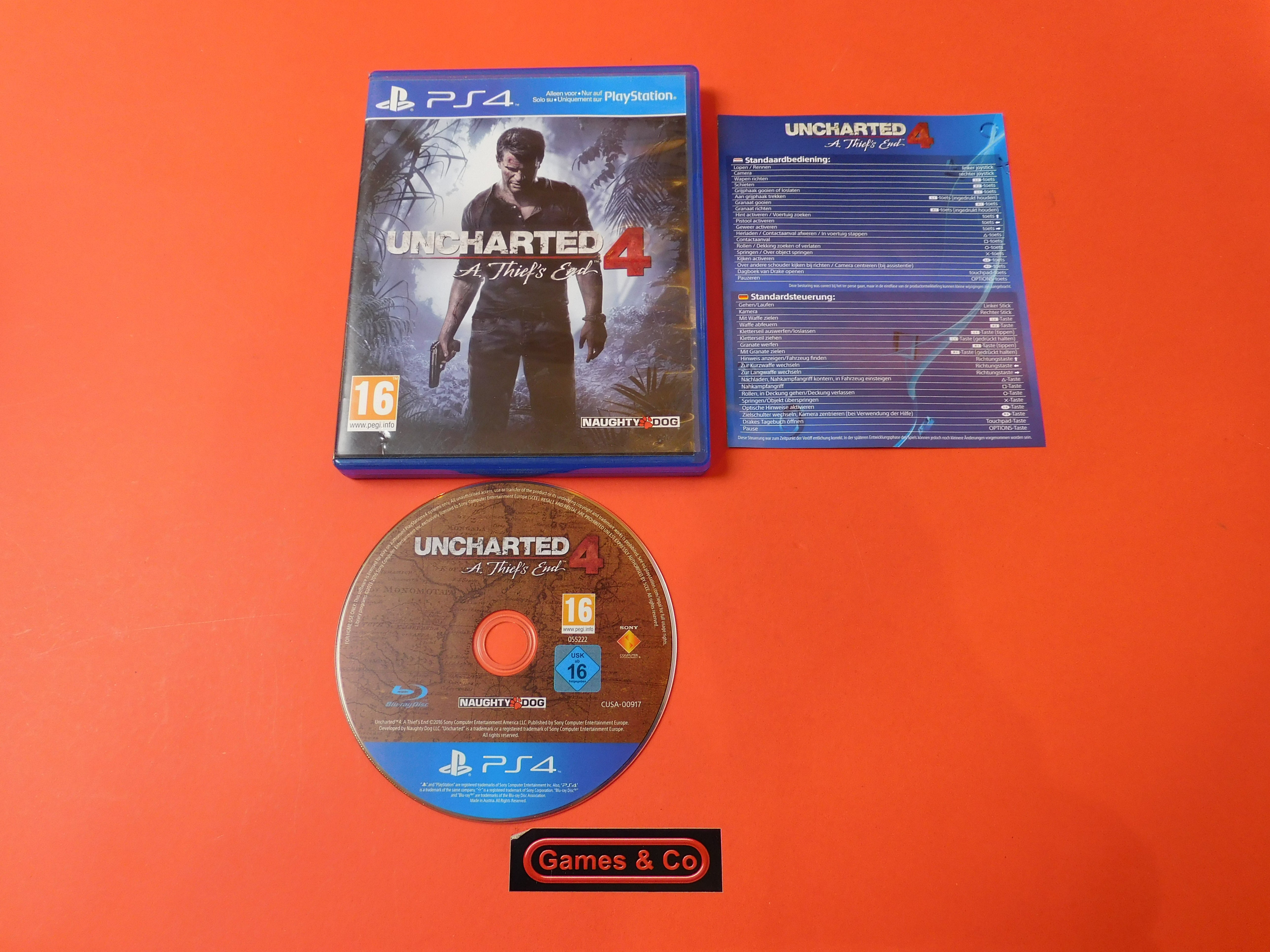 UNCHARTED 4 A THIEF'S END - PLAYSTATION 4