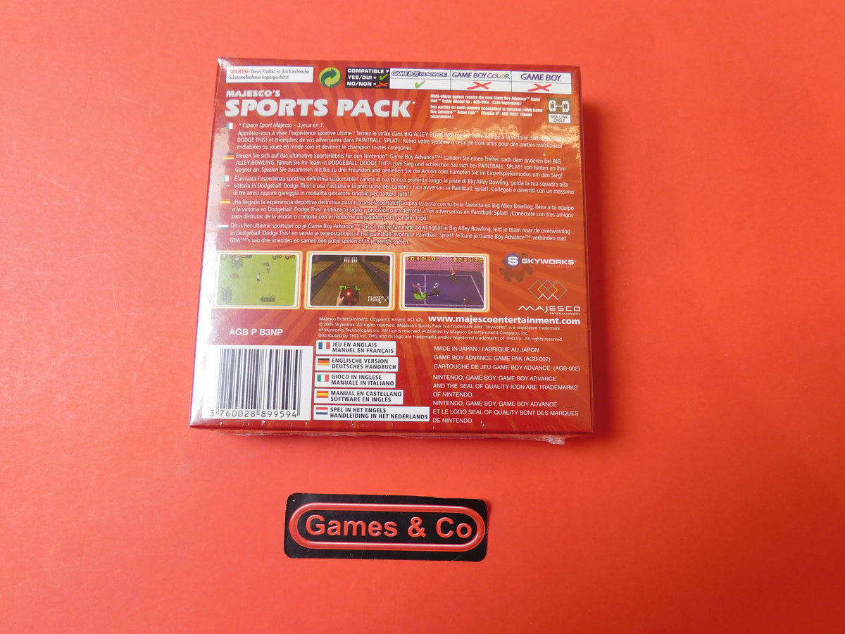 MAJESCO'S SPORTS PACK 3 GAMES IN ONE - GAME BOY ADVANCE