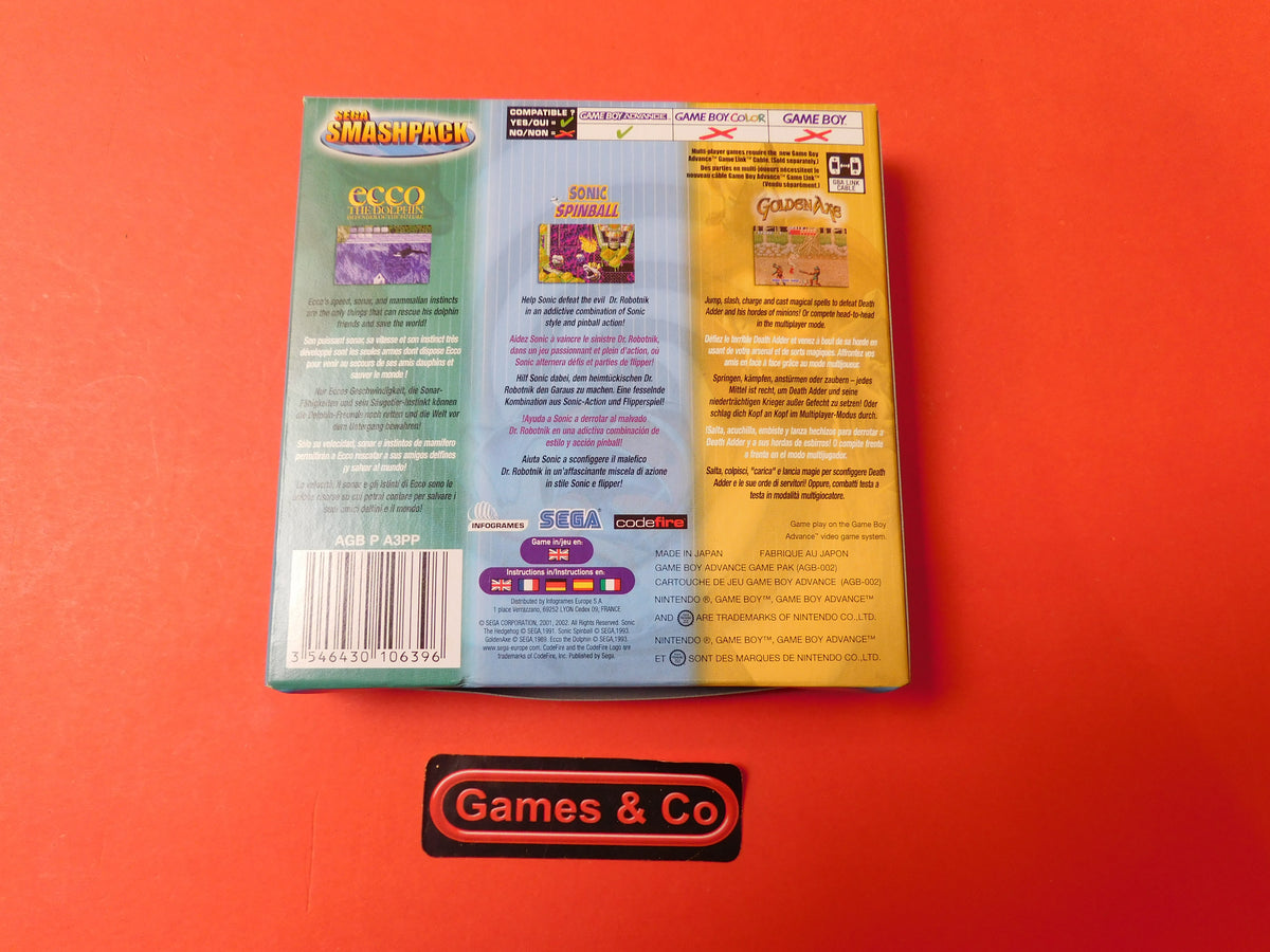 SEGA SMASHPACK - GAME BOY ADVANCE